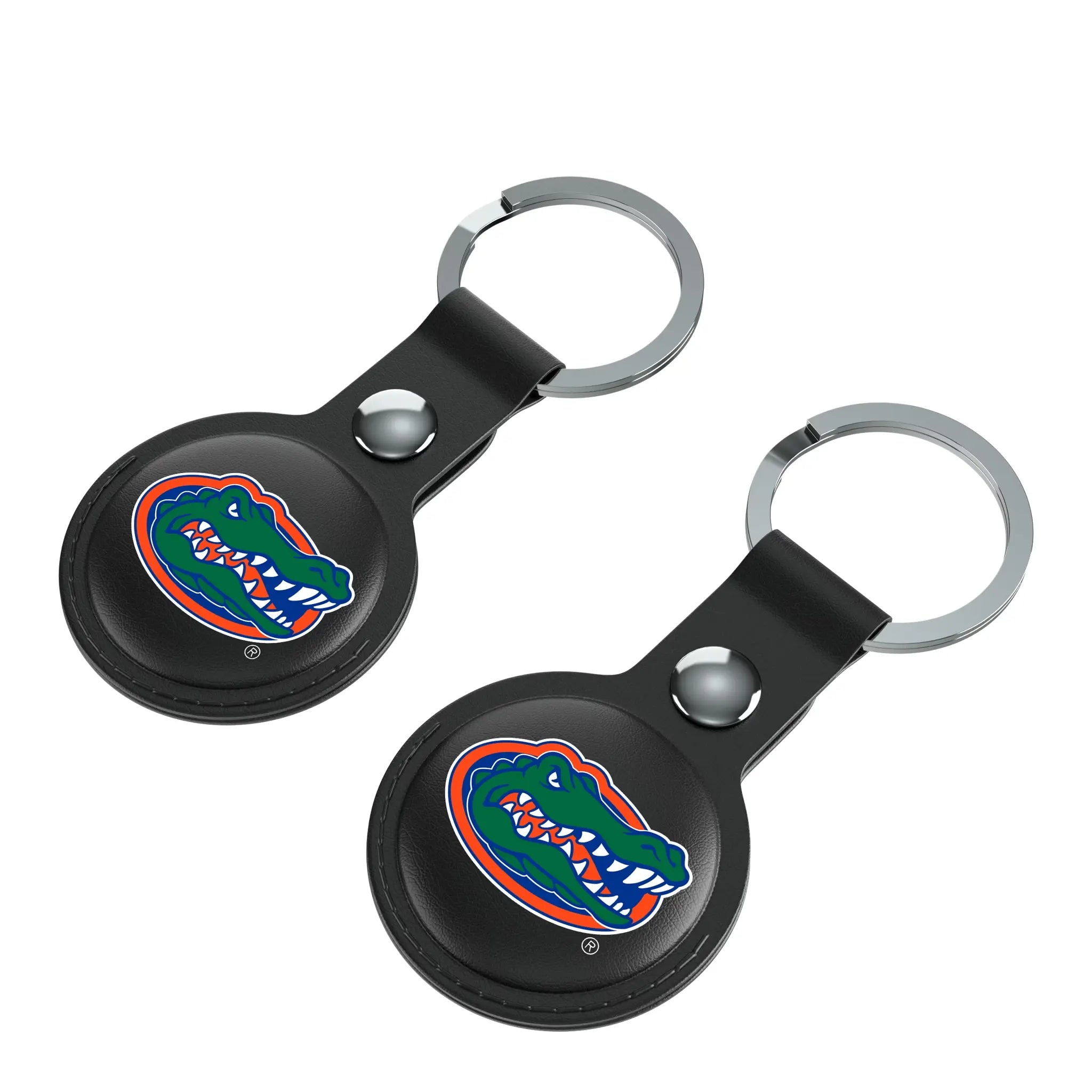 University of Florida Gators Insignia AirTag Black Airtag Holder 2-Pack - Isometric View