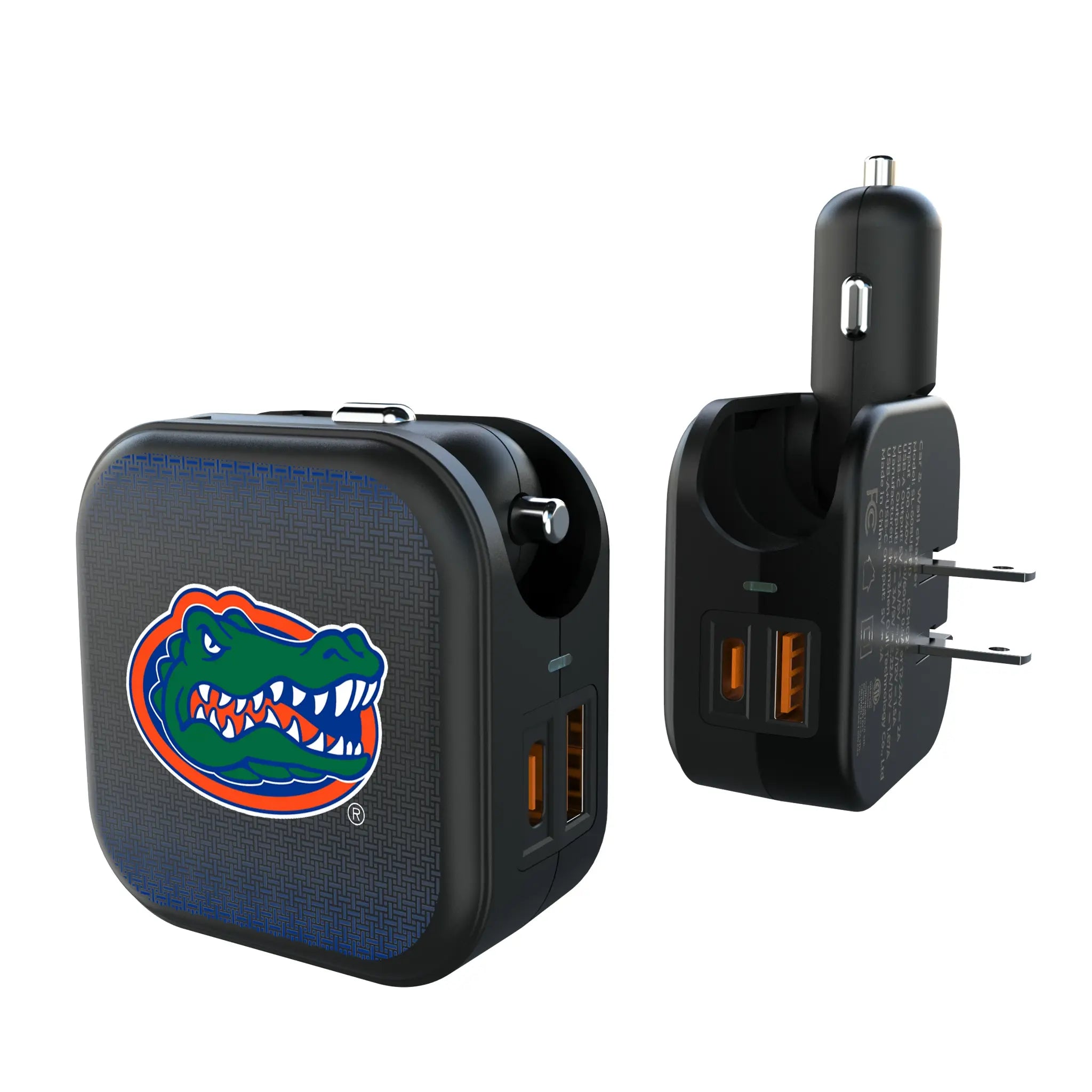 University of Florida Gators Linen 2 in 1 USB A/C Charger