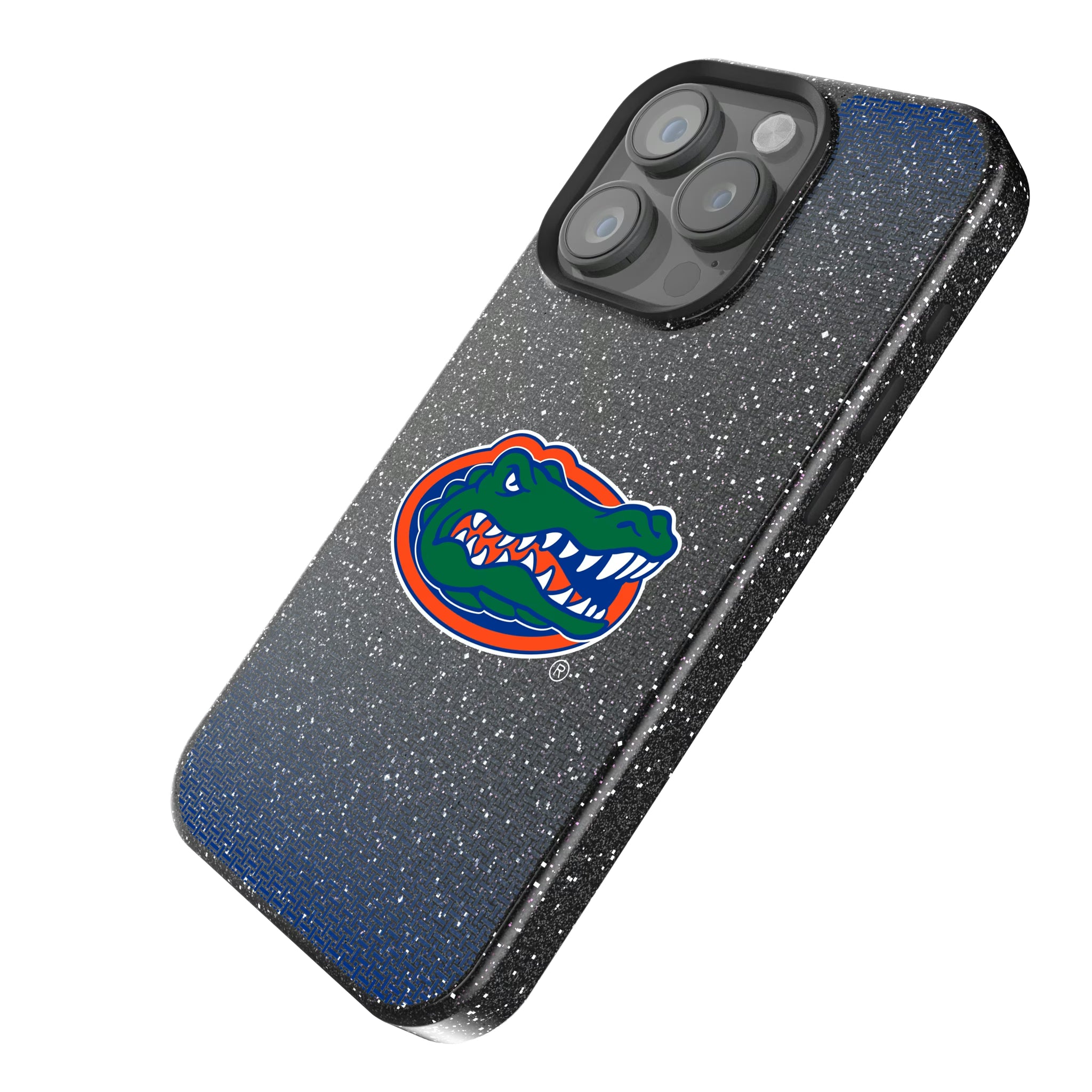 University of Florida Gators Linen iPhone Bling Phone Case for Apple iPhone - Isometric View