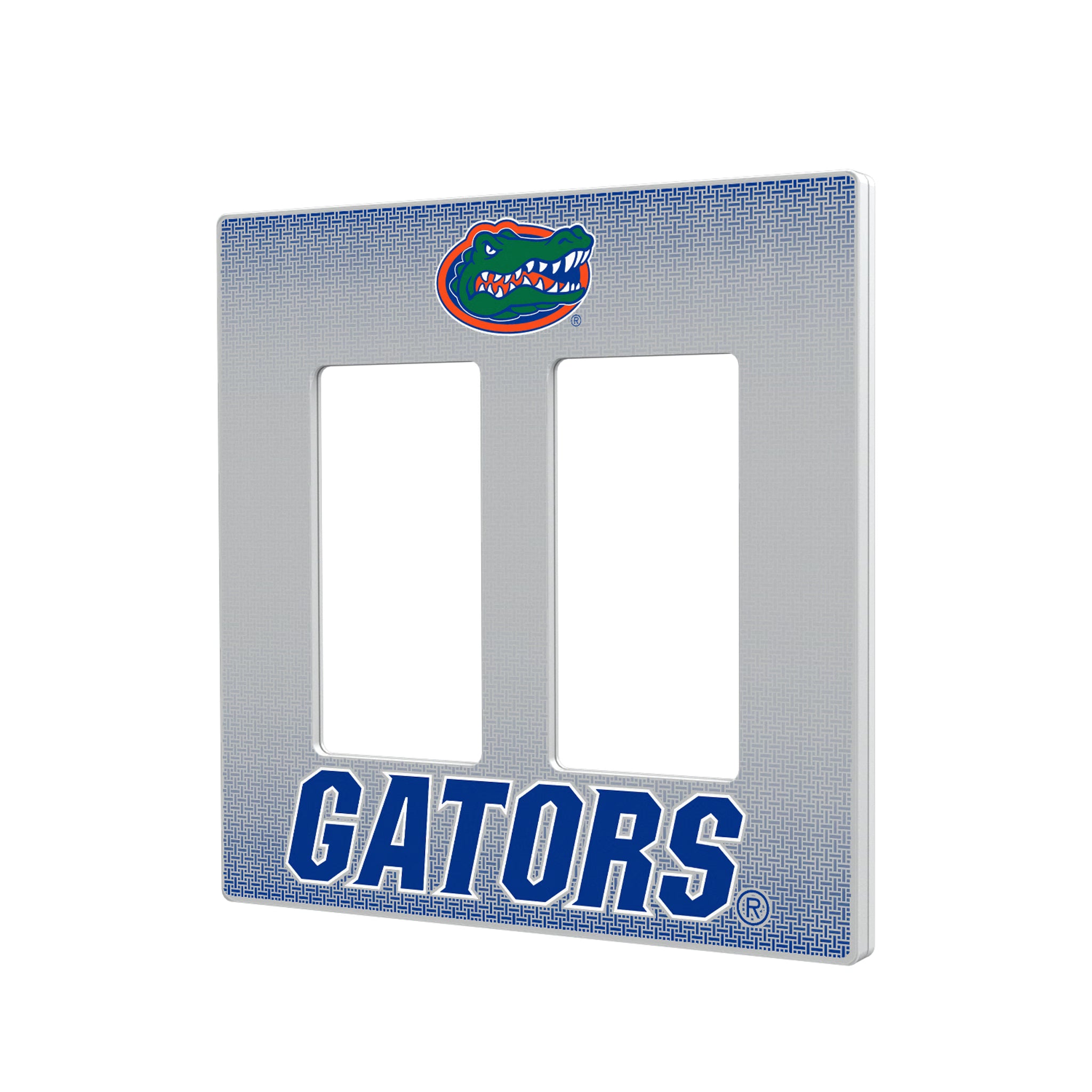 University of Florida Gators Linen Hidden-Screw Light Switch Plate#Style_Double Rocker