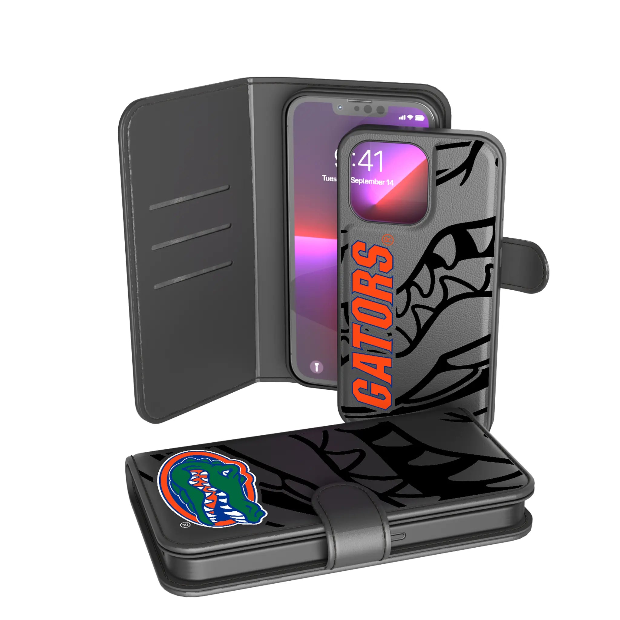 University of Florida Gators Monocolor Tilt iPhone Wallet Phone Case for Apple iPhone