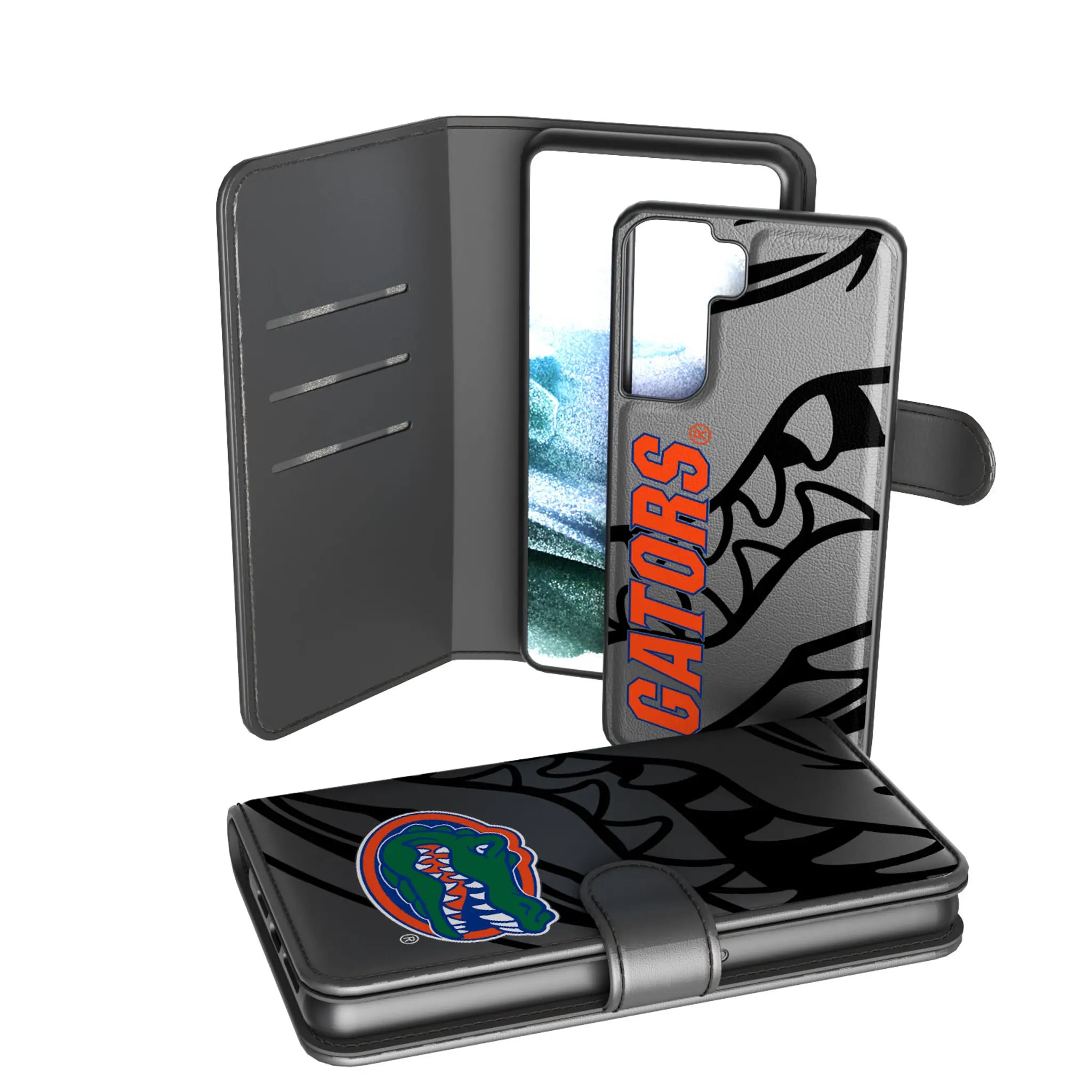 University of Florida Gators Monocolor Tilt Galaxy Wallet Phone Case for Samsung Galaxy