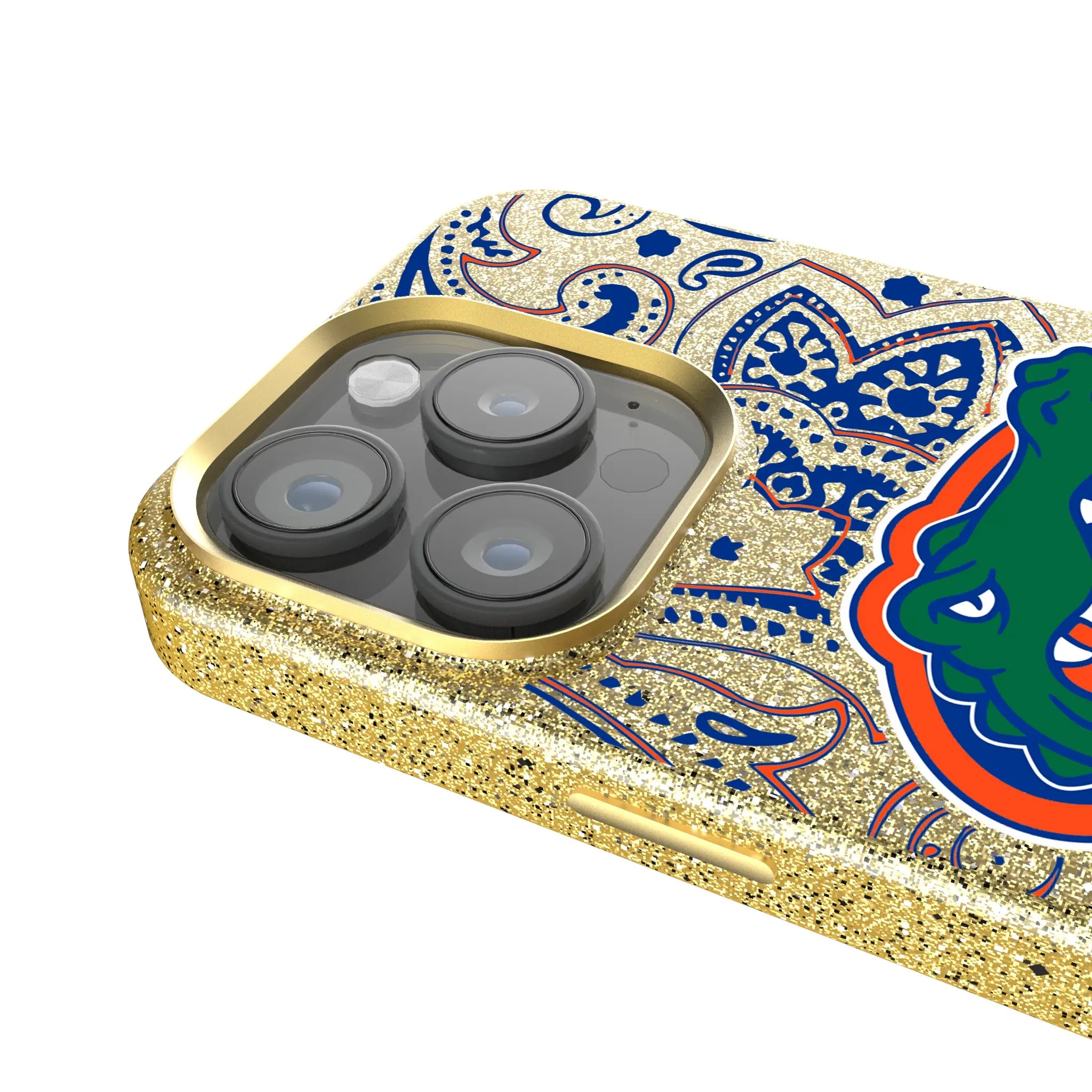 University of Florida Gators Paisley iPhone Bling Phone Case for Apple iPhone - Detail