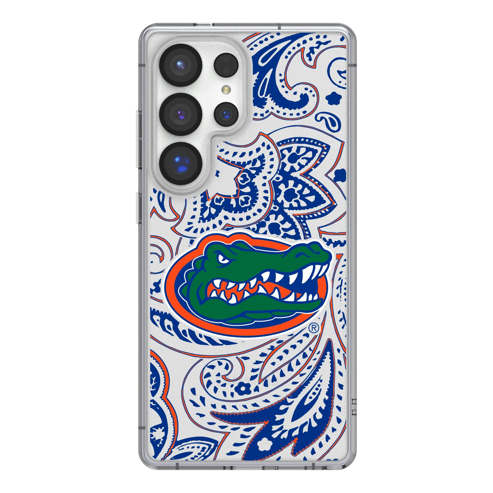 University of Florida Gators Paisley Galaxy Clear Phone Case for Samsung Galaxy