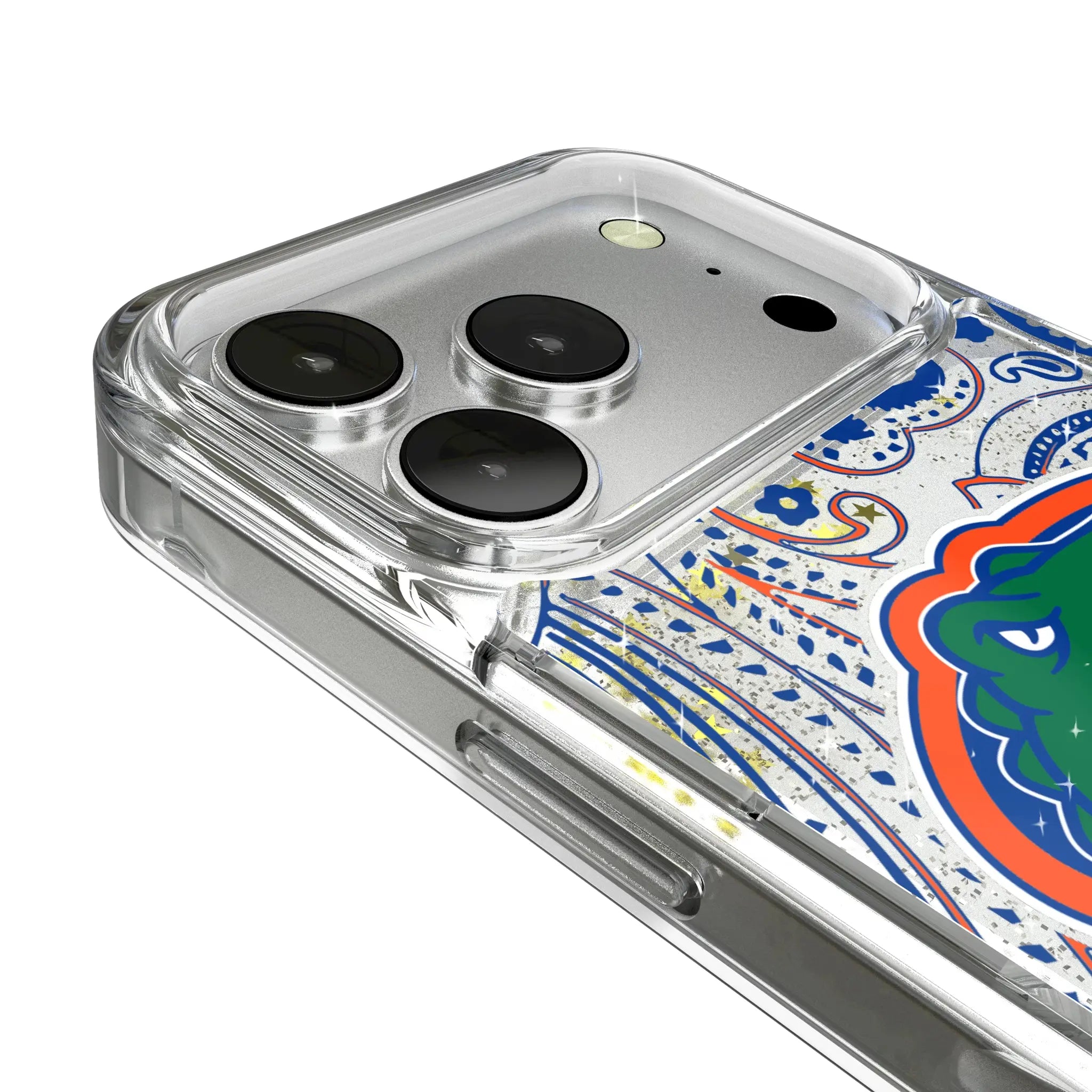 University of Florida Gators Paisley iPhone Glitter Phone Case for Apple iPhone - Detail