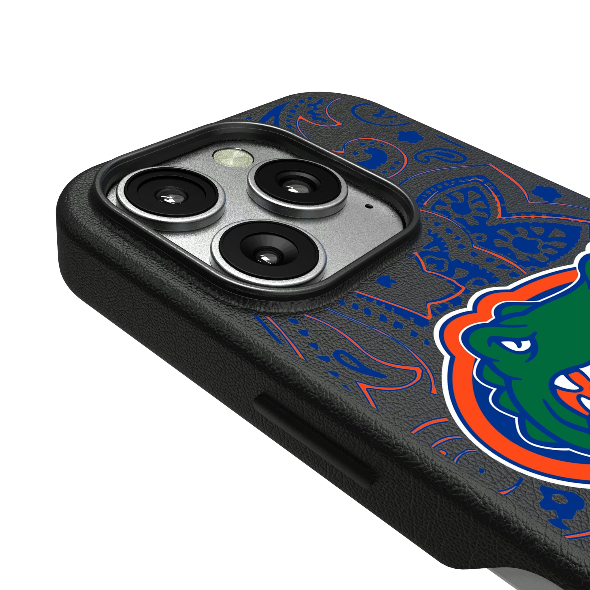 University of Florida Gators Paisley iPhone MagSafe Compatible Phone Case for Apple iPhone - Detail