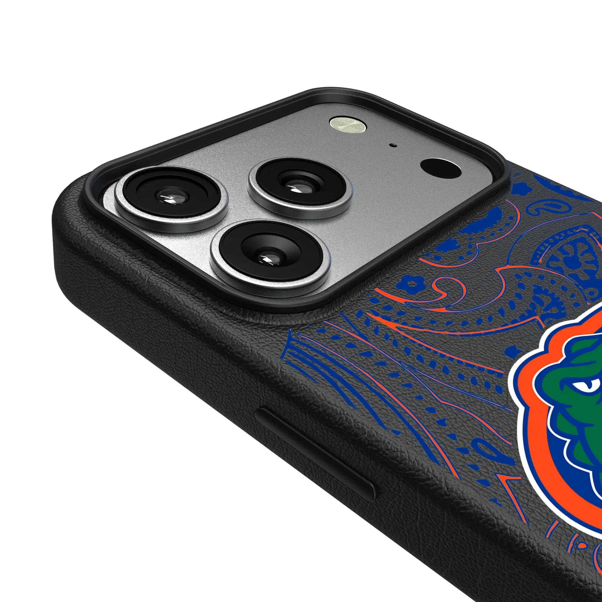 University of Florida Gators Paisley iPhone MagSafe Compatible Phone Case for Apple iPhone - Detail#Device_iPhone 17 Pro