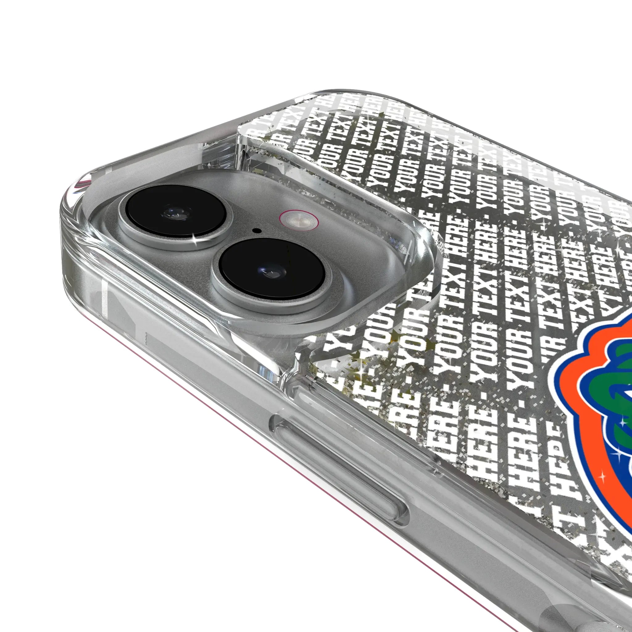 University of Florida Gators Personalized EndZone Plus iPhone Glitter Phone Case for Apple iPhone - Detail