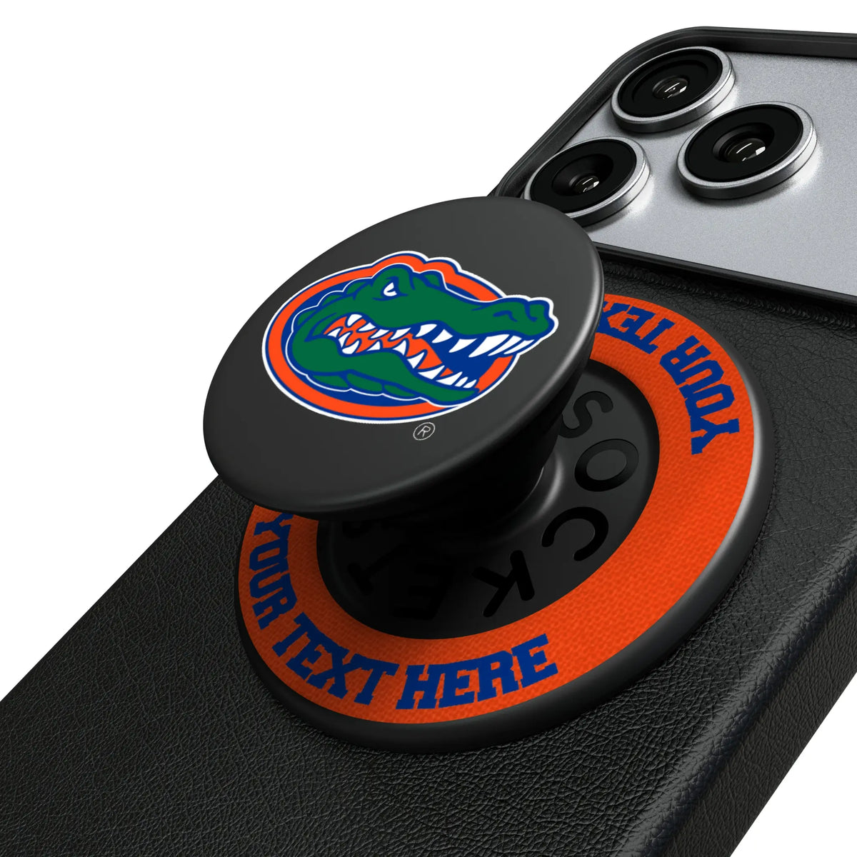 University of Florida Gators Personalized Endzone Solid Popsockets Round Magnetic