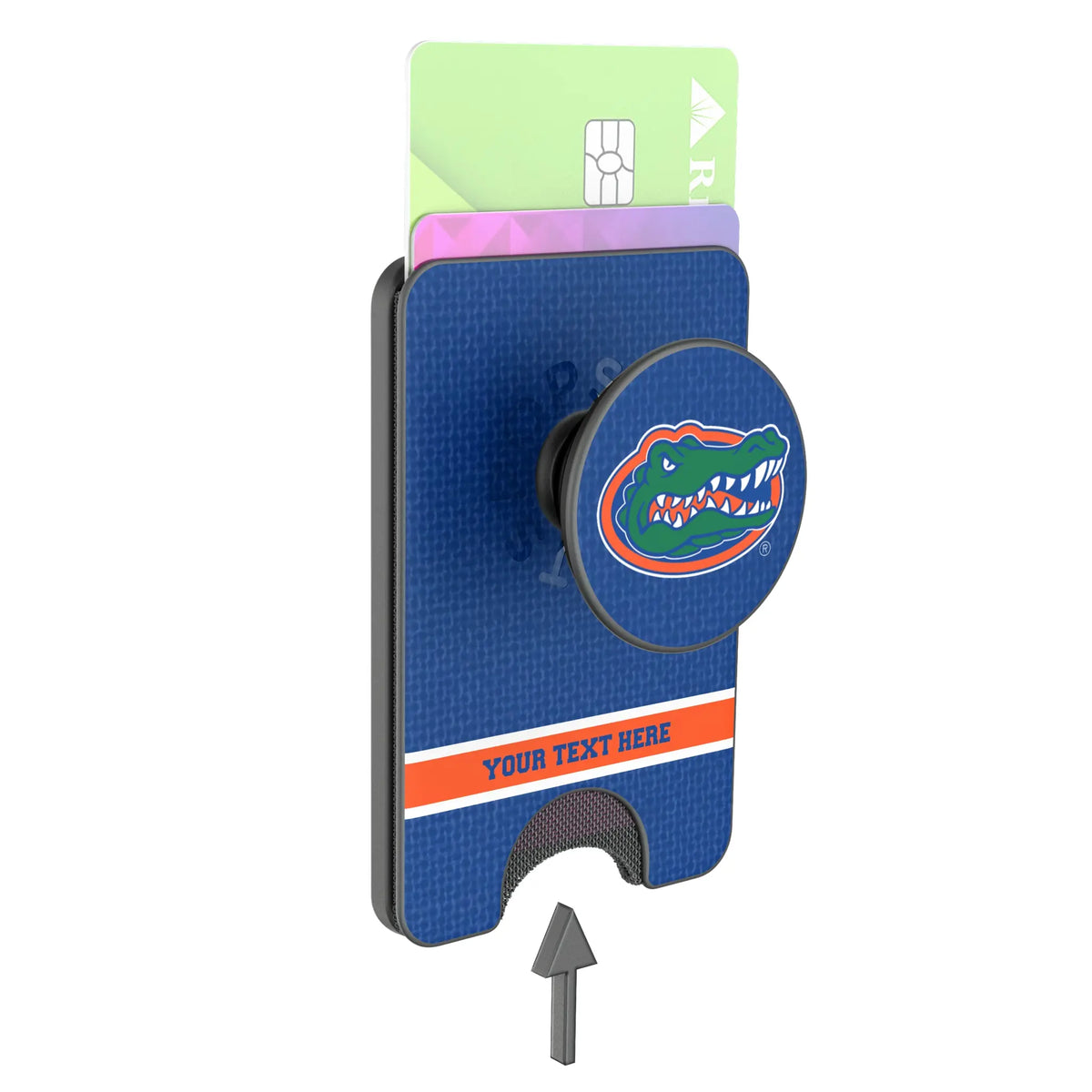 University of Florida Gators Personalized Endzone Solid Popsockets Wallet Magnetic - Detail