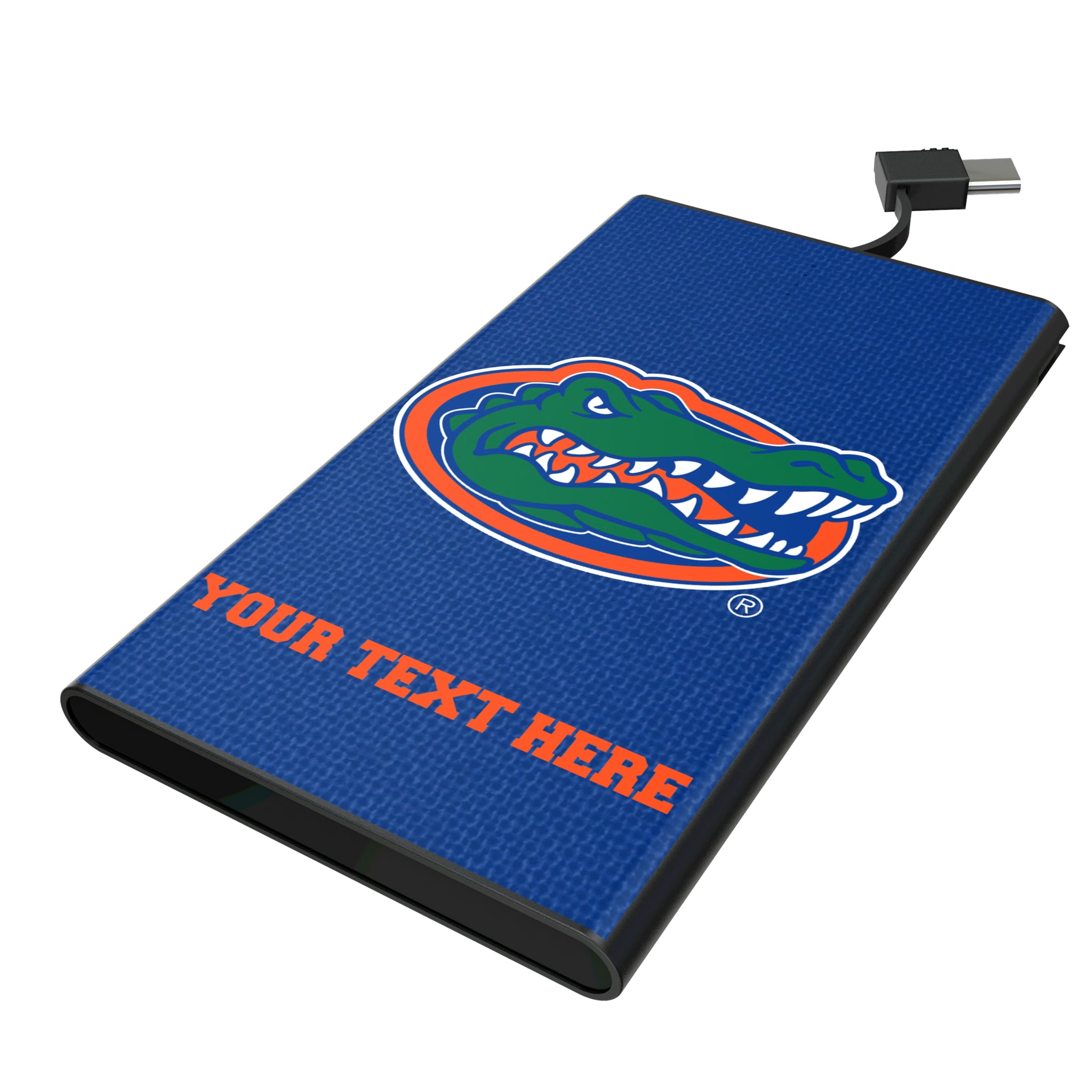 University of Florida Gators Personalized Solid 5000mAh Flat Powerbank