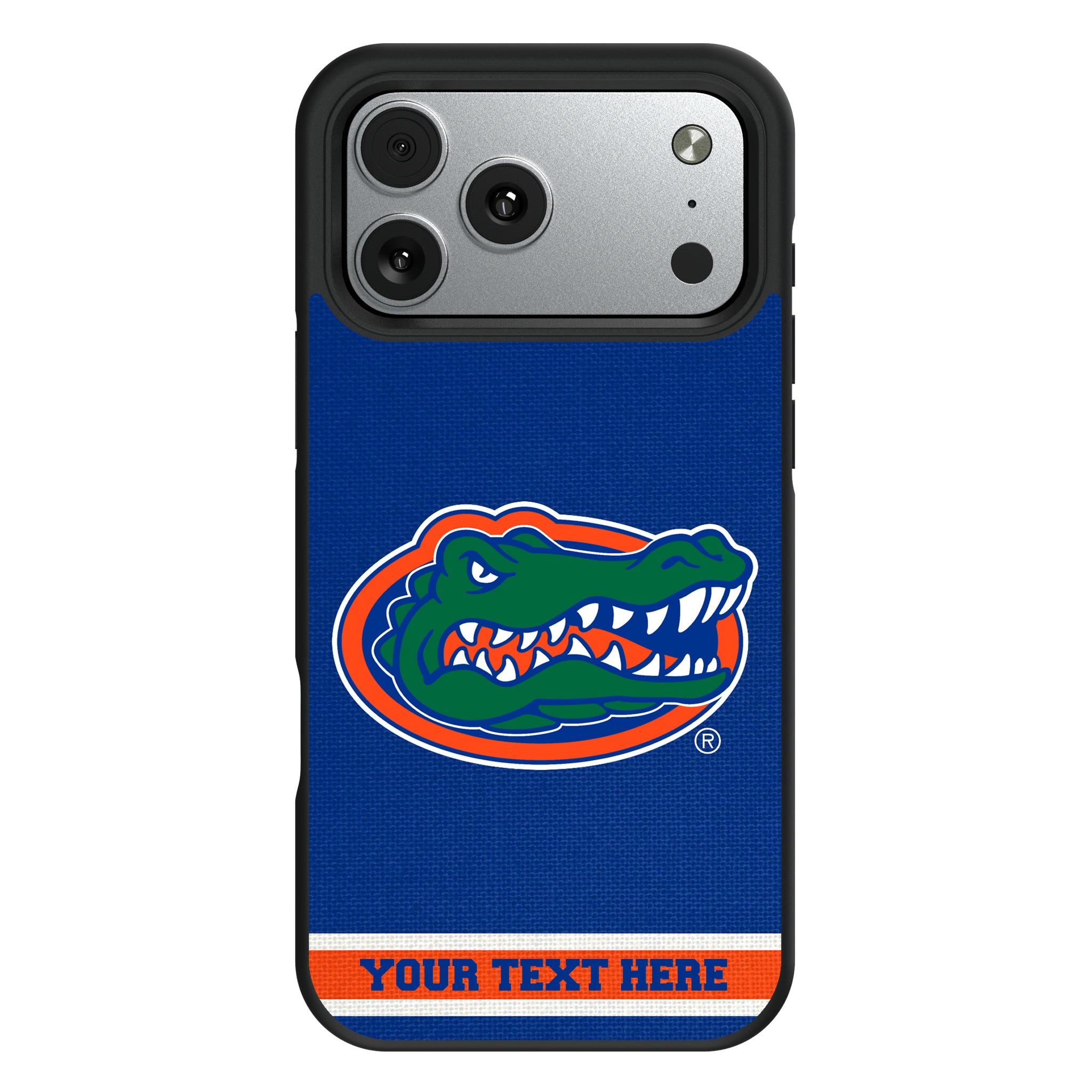 University of Florida Gators Personalized Stripe iPhone Bump Phone Case for Apple iPhone#Device_iPhone 17 Pro Max