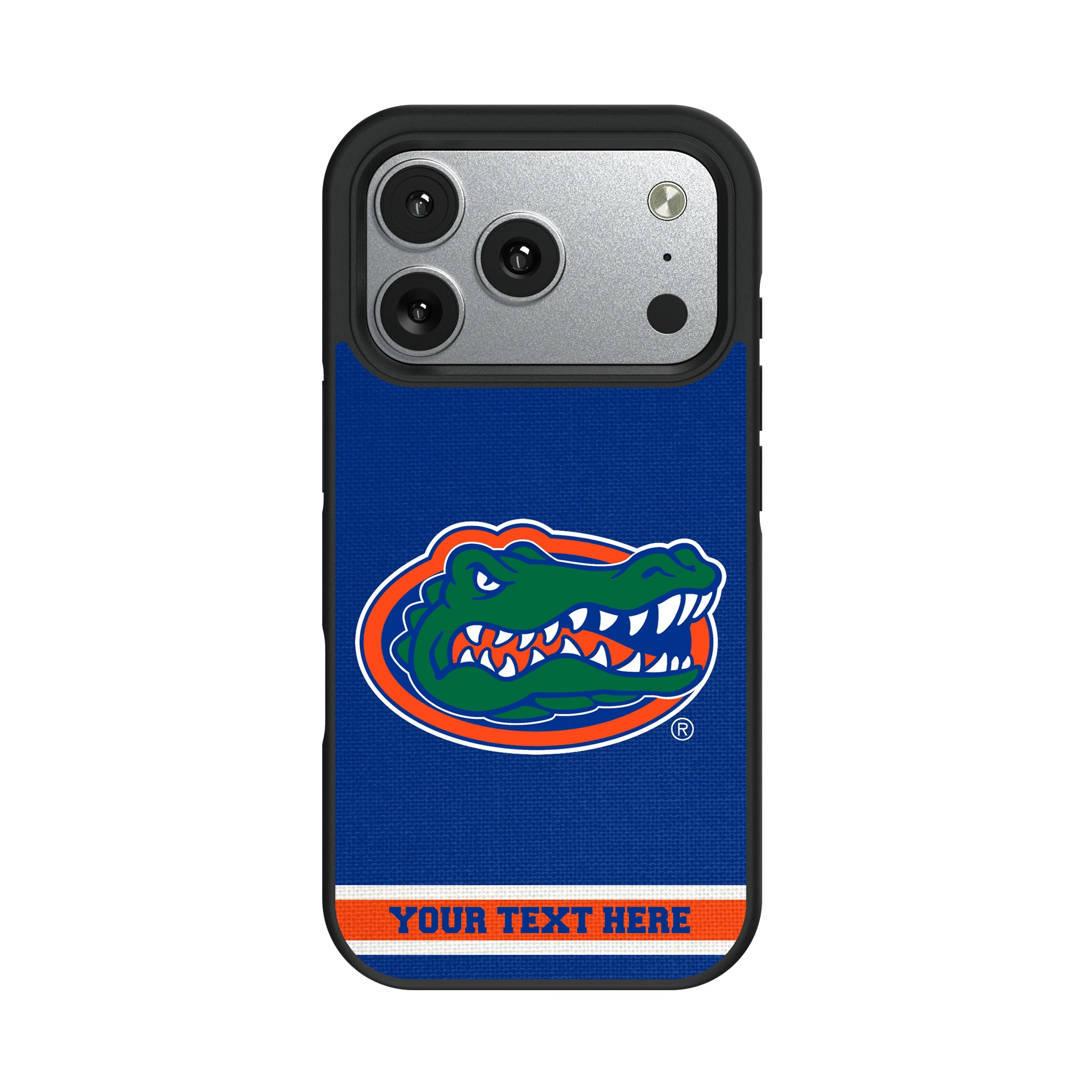 University of Florida Gators Personalized Stripe iPhone Bump Phone Case for Apple iPhone#Device_iPhone 17 Pro
