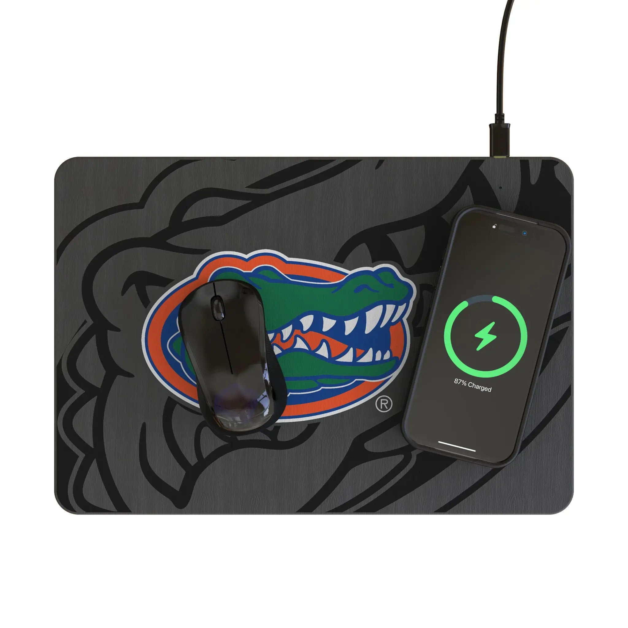 University of Florida Gators Personalized Tilt 15-Watt Wireless Charger and Mouse Pad - Lifestyle