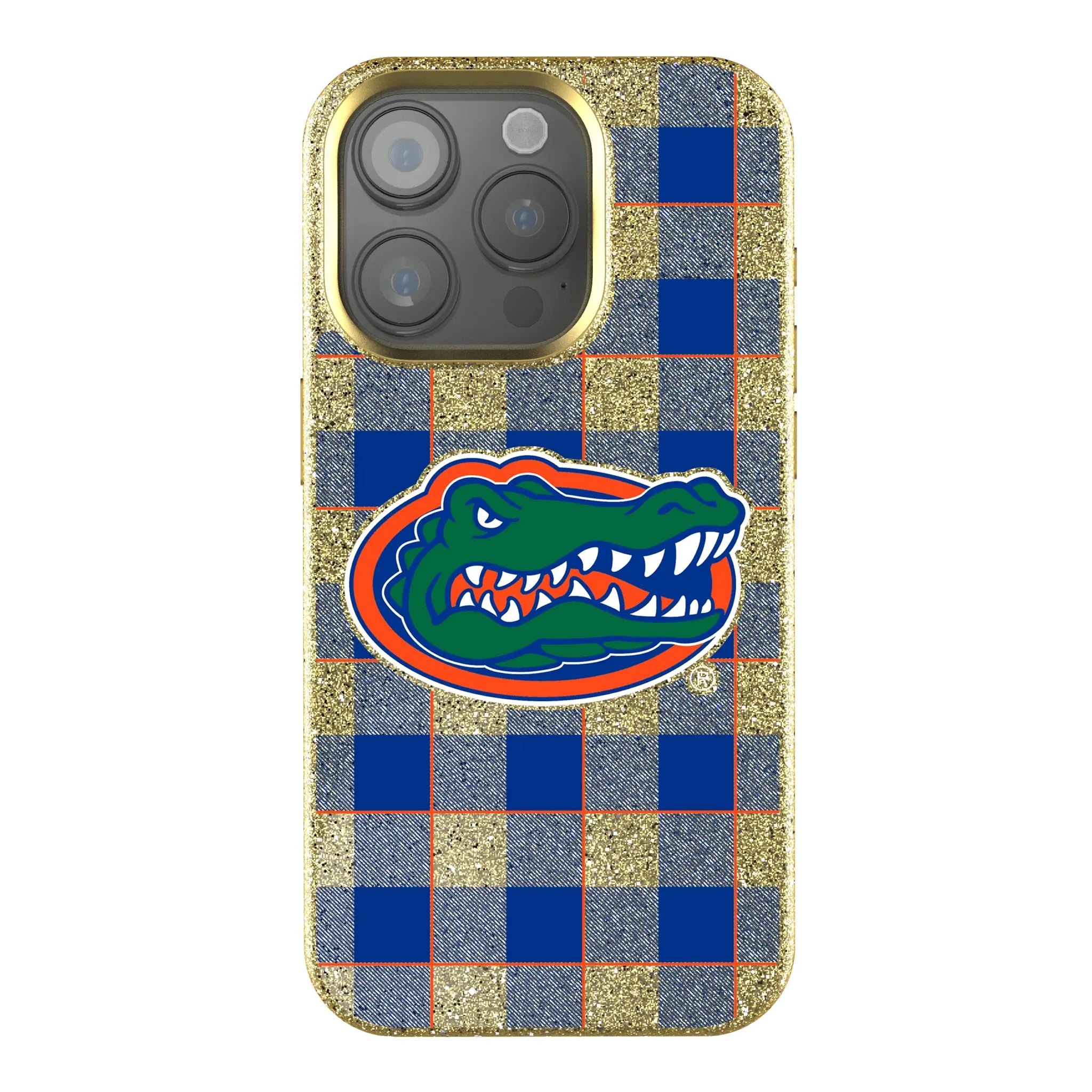 University of Florida Gators Plaid iPhone Bling Phone Case for Apple iPhone