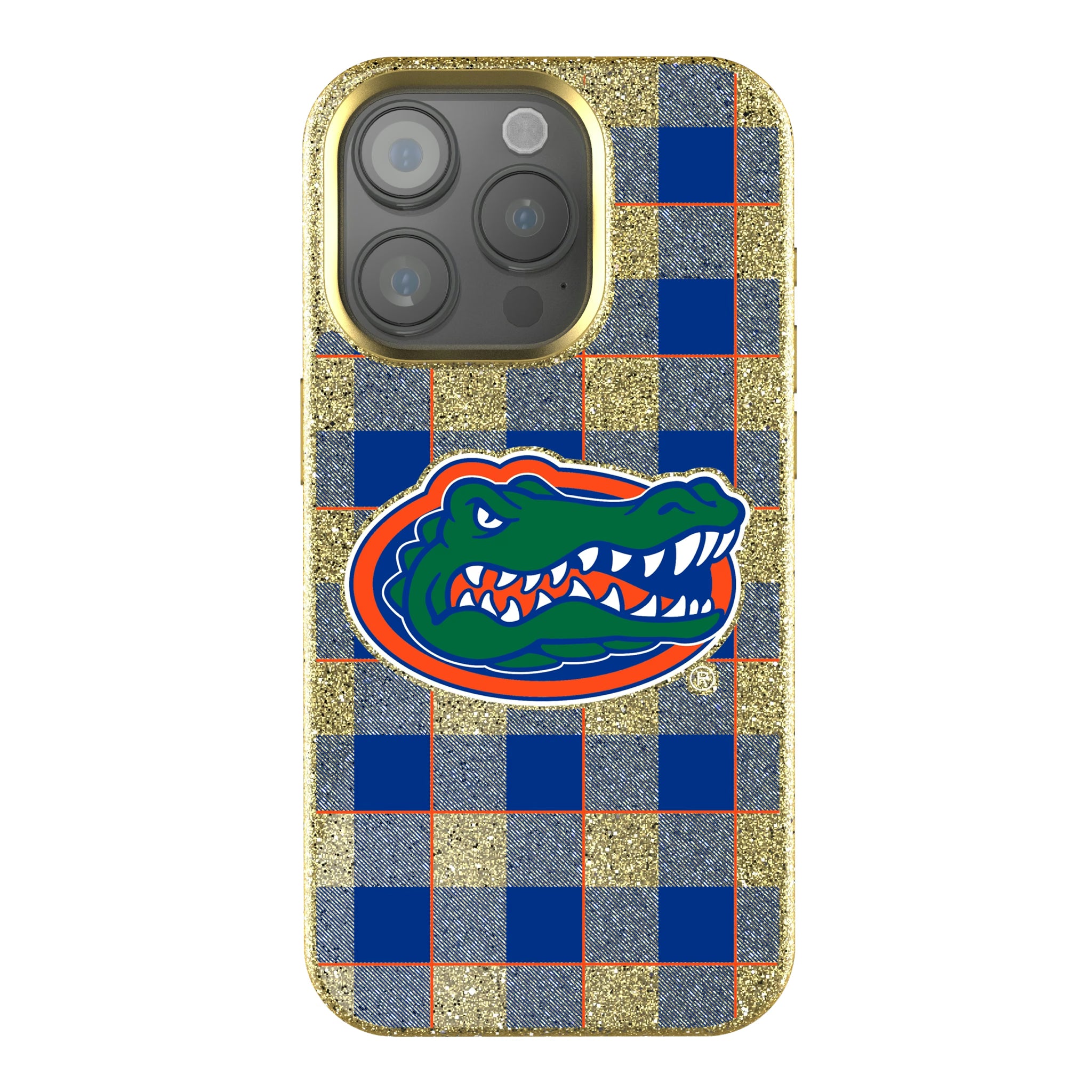 University of Florida Gators Plaid iPhone Bling Phone Case for Apple iPhone