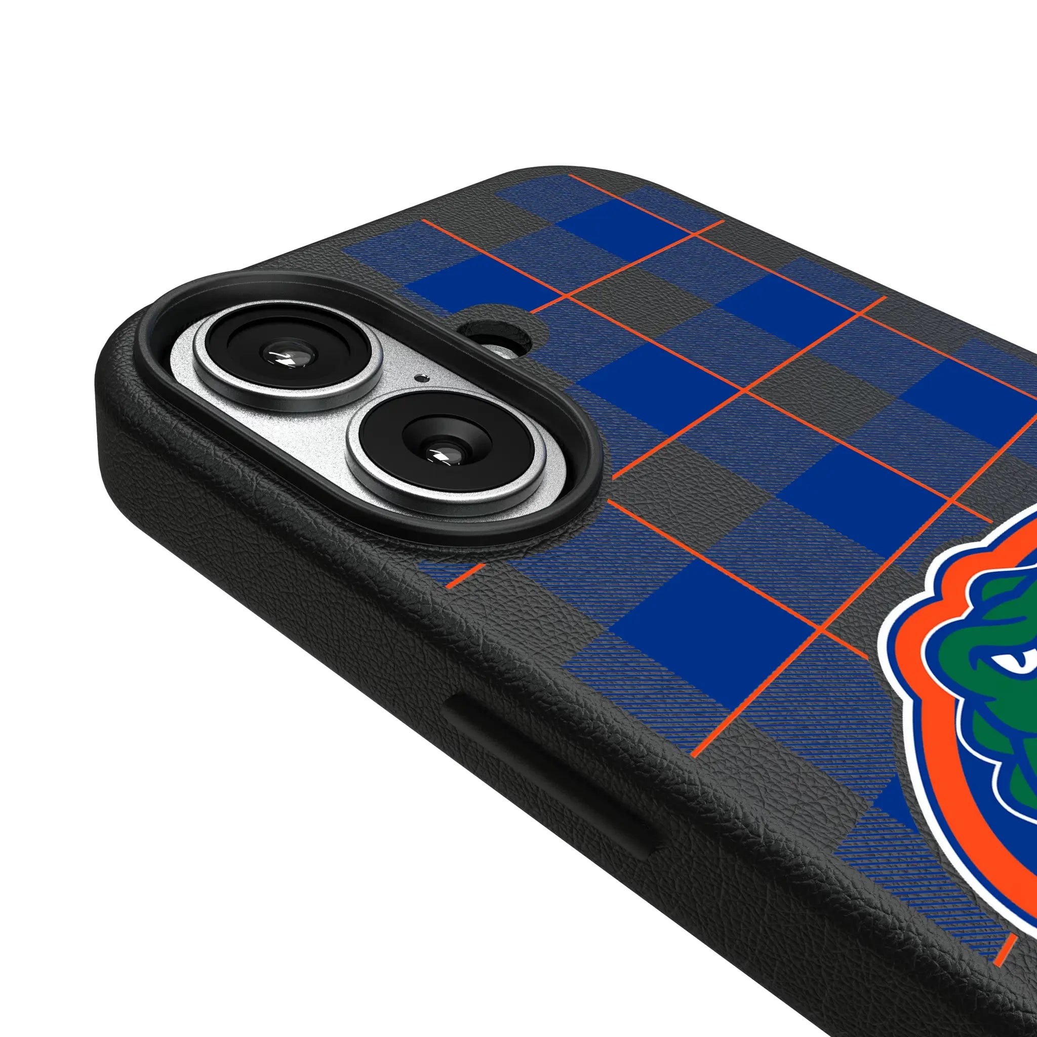 University of Florida Gators Plaid iPhone MagSafe Compatible Phone Case for Apple iPhone - Detail#Device_iPhone 17