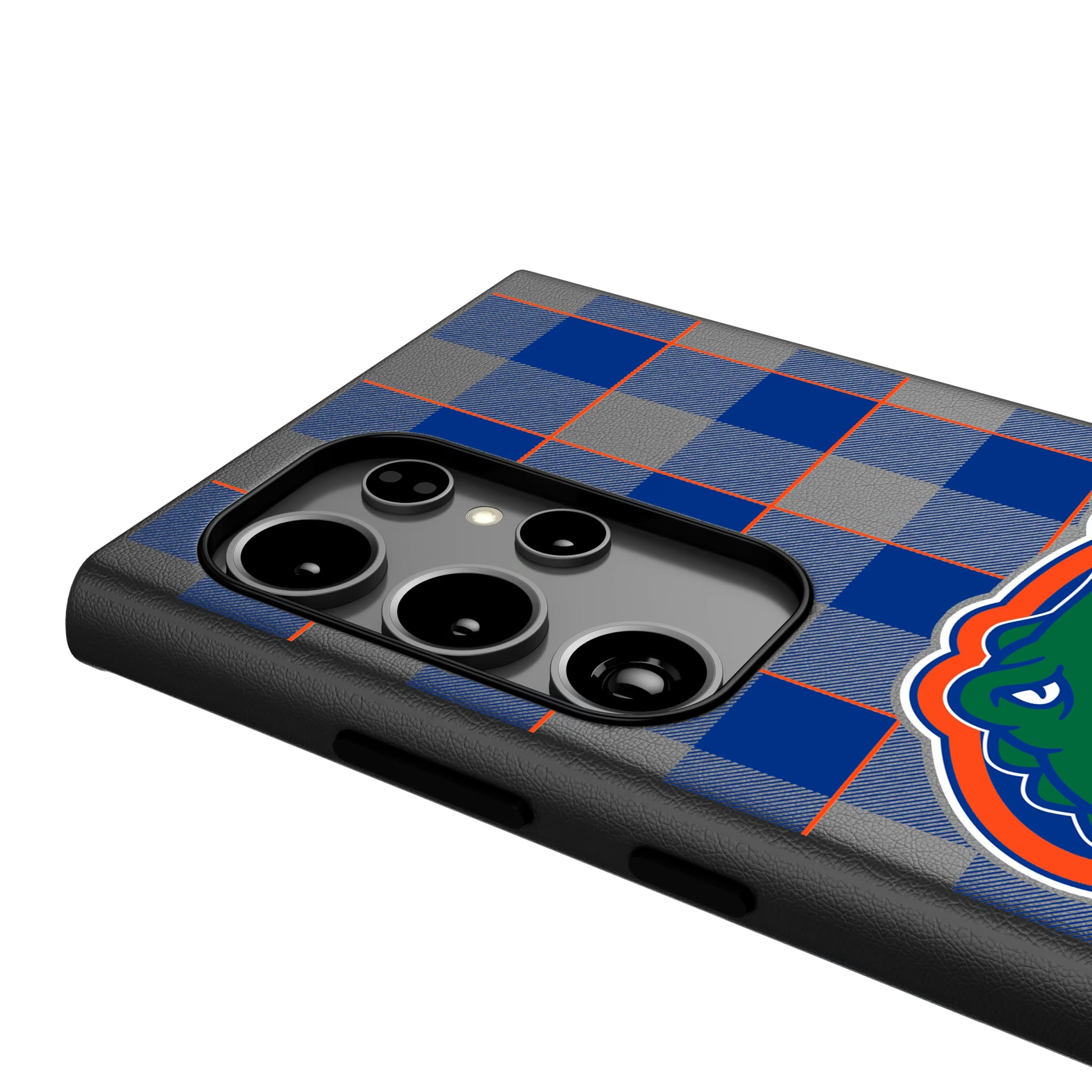 University of Florida Gators Plaid Galaxy MagSafe Compatible Phone Case for Samsung Galaxy - Detail