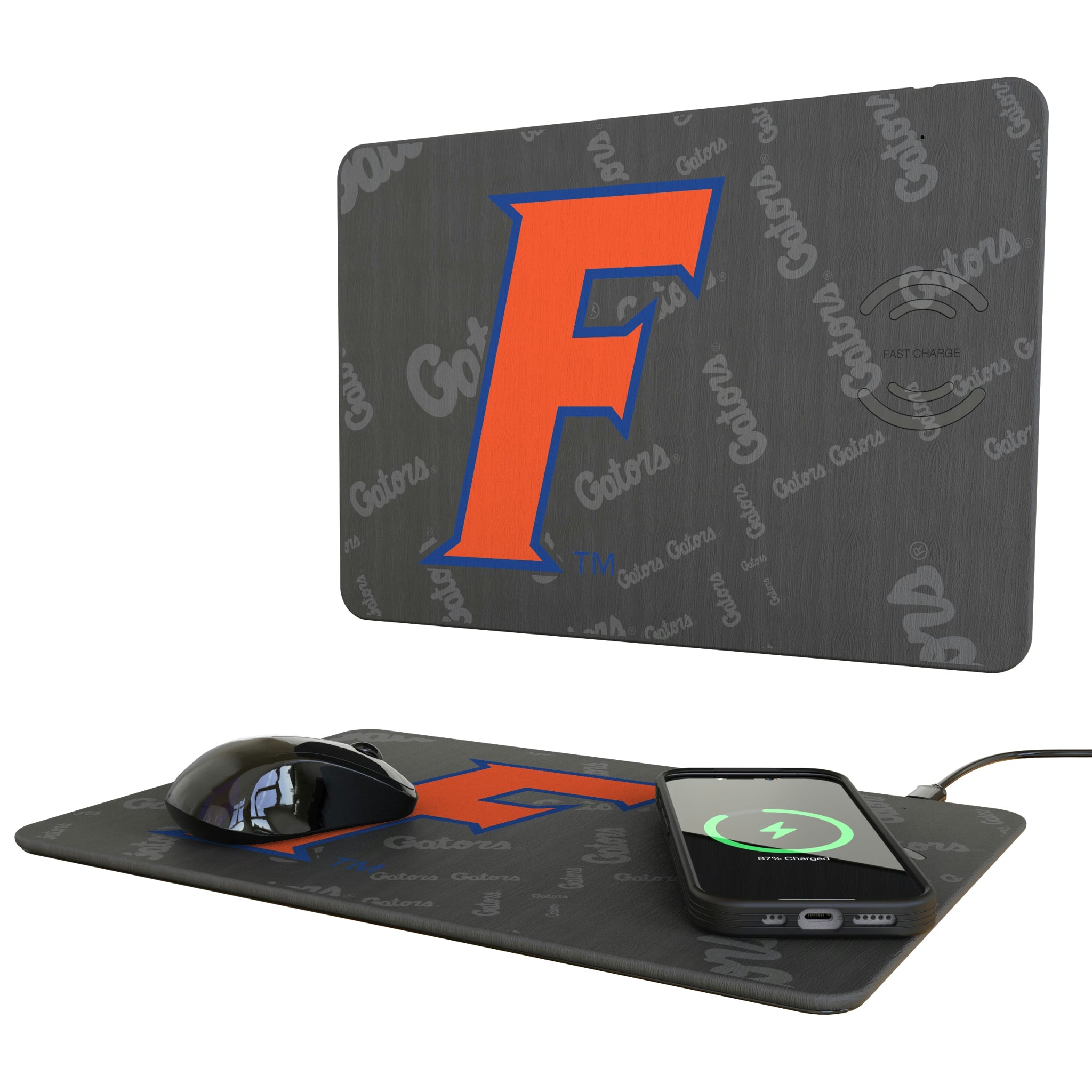 University of Florida Gators Quadtile 15-Watt Wireless Charger and Mouse Pad
