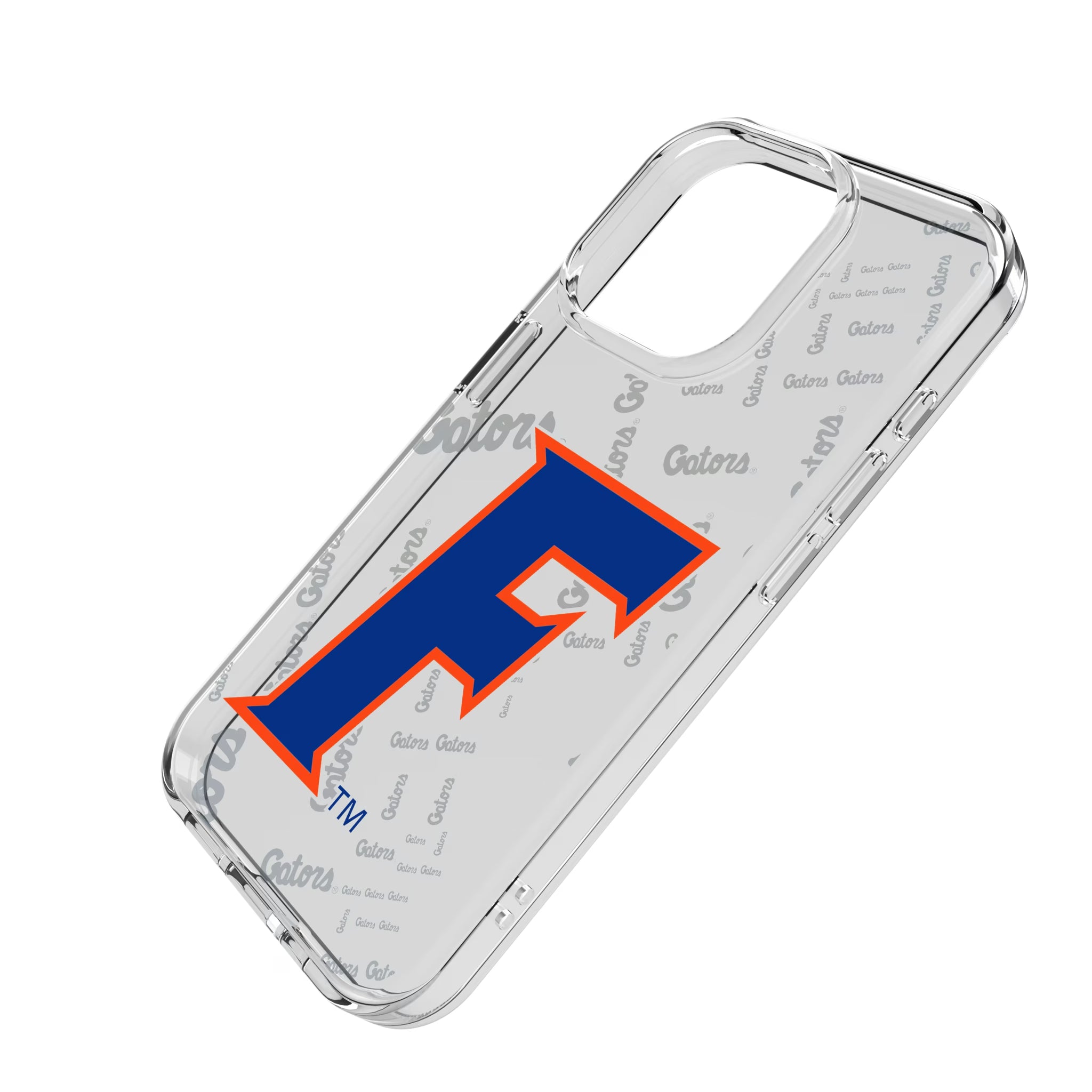 University of Florida Gators Quadtile iPhone Clear Phone Case for Apple iPhone - Isometric View