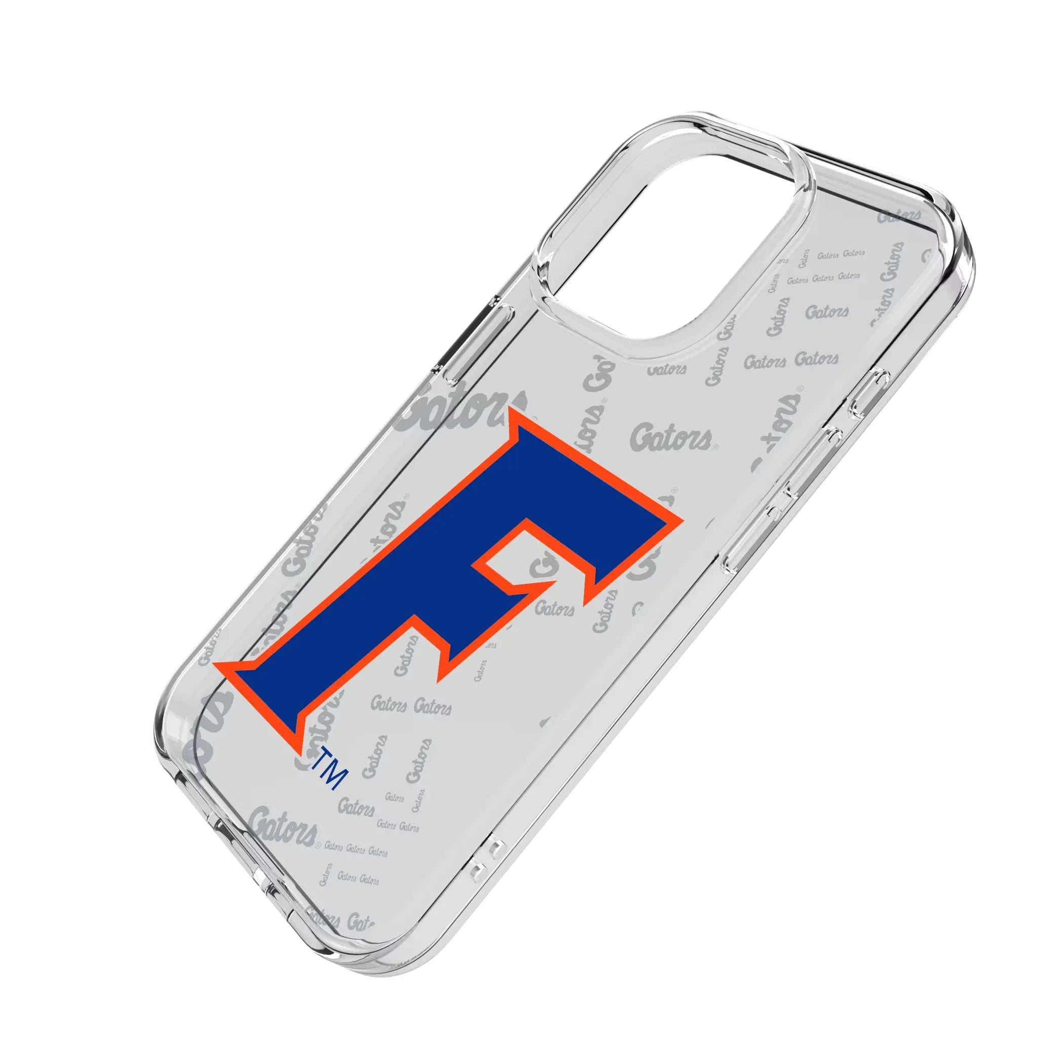 University of Florida Gators Quadtile iPhone Clear Phone Case for Apple iPhone - Isometric View