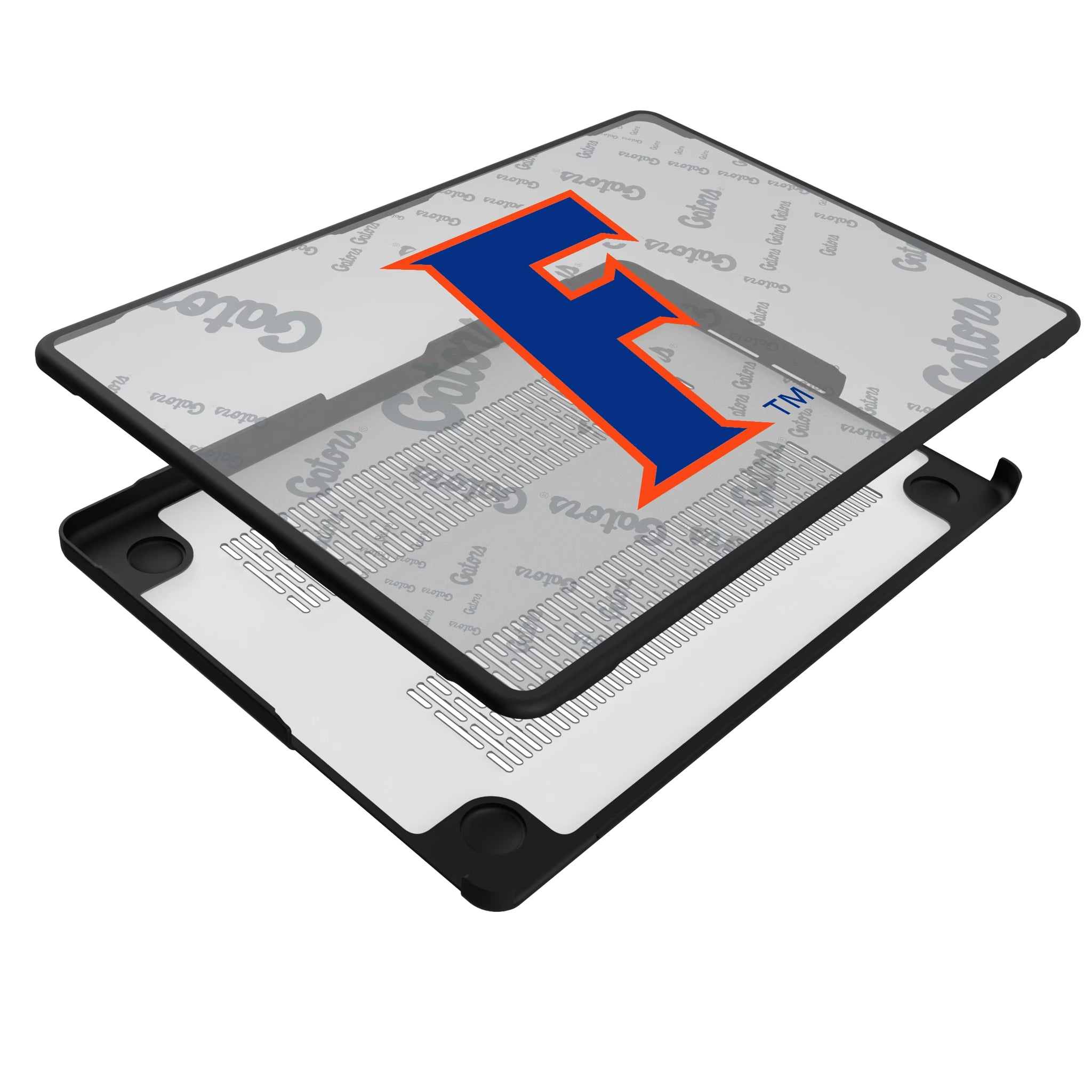 University of Florida Gators Quadtile MacBook Laptop Case for Apple MacBook - Isometric View#Device_MacBook Pro (14-inch, 2021) / MacBook Pro (14-inch, 2023) / MacBook Pro (14-inch, 2024)