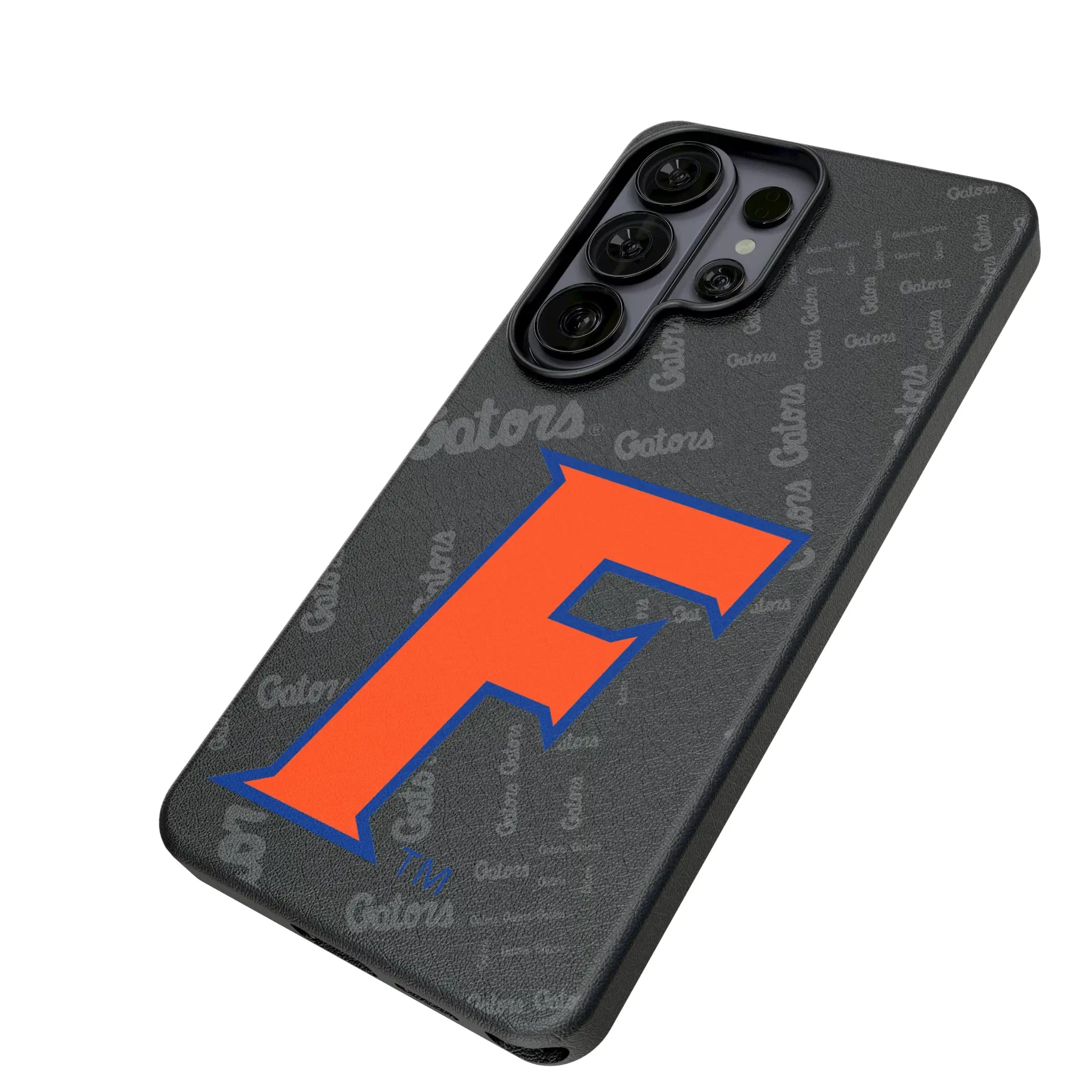 University of Florida Gators Quadtile Galaxy MagSafe Compatible Phone Case for Samsung Galaxy - Isometric View#Device_Galaxy S26 Ultra