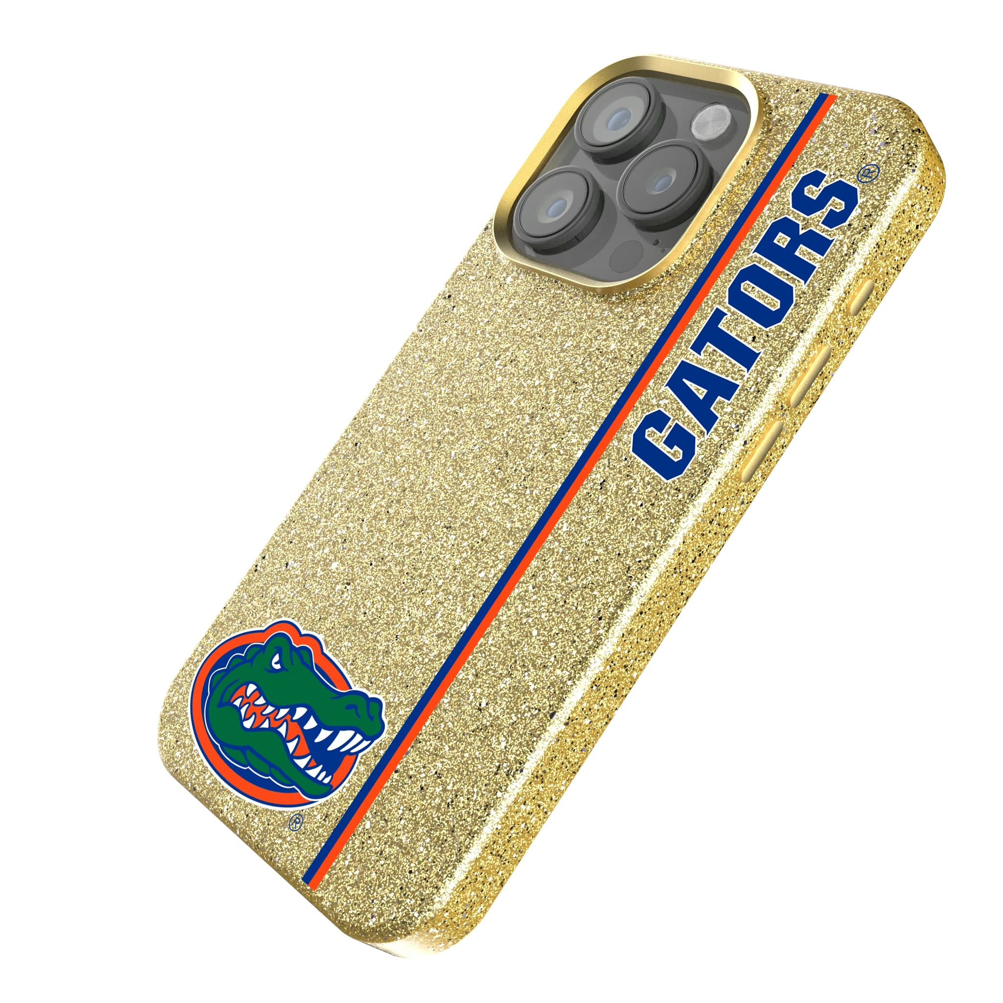 University of Florida Gators Sidebar iPhone Bling Phone Case for Apple iPhone - Isometric View