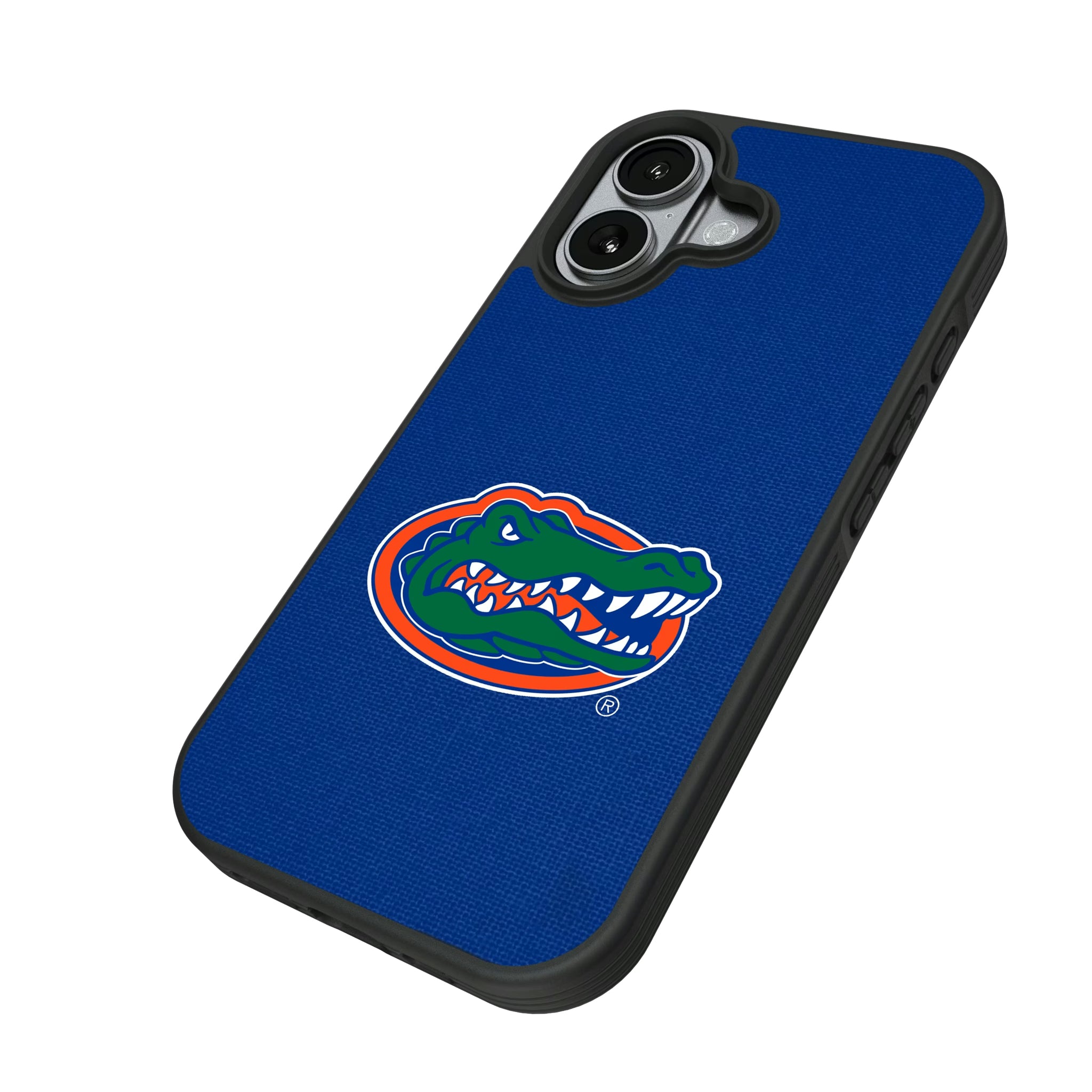 University of Florida Gators Solid iPhone Bump Phone Case for Apple iPhone - Isometric View#Device_iPhone 17