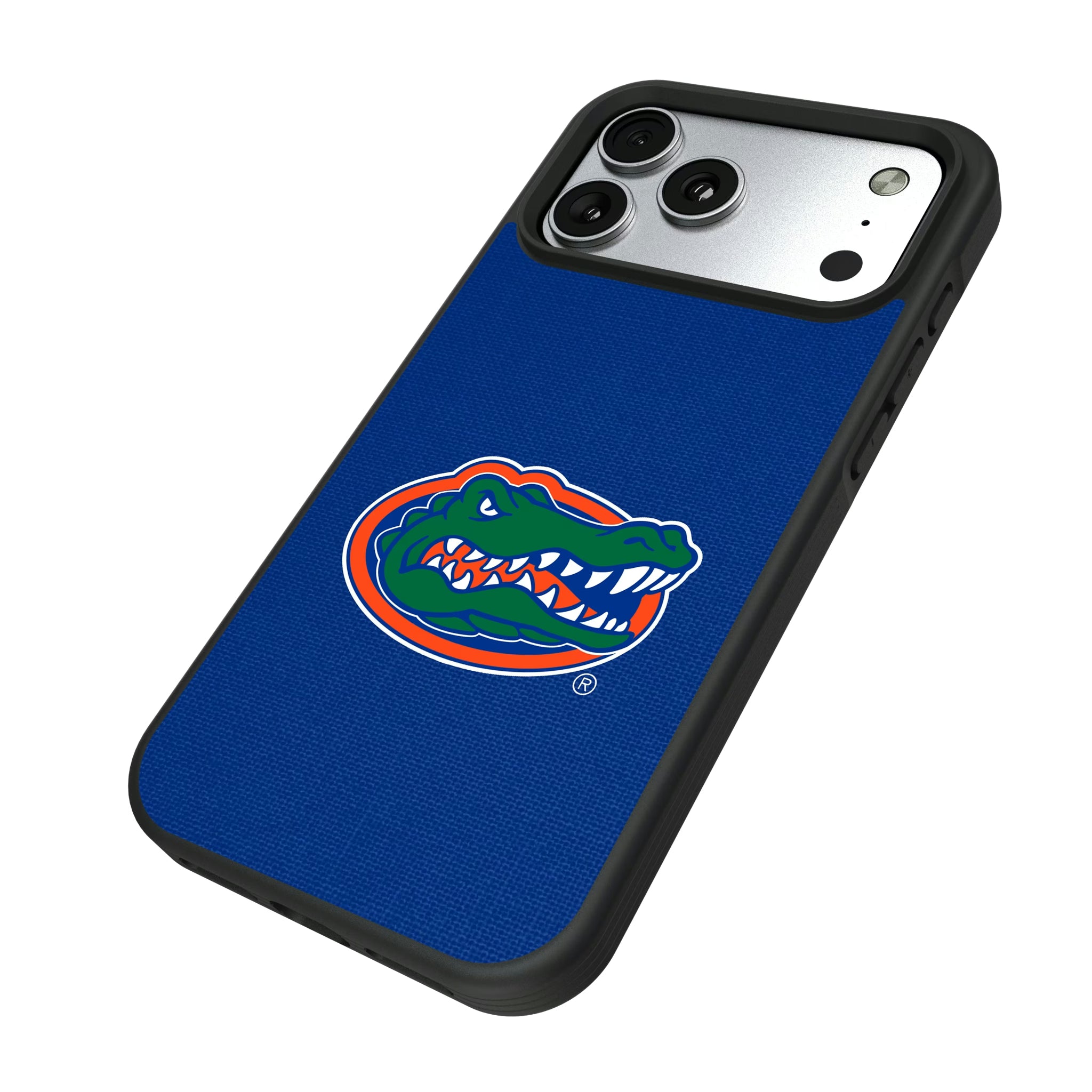 University of Florida Gators Solid iPhone Bump Phone Case for Apple iPhone - Isometric View#Device_iPhone 17 Pro Max