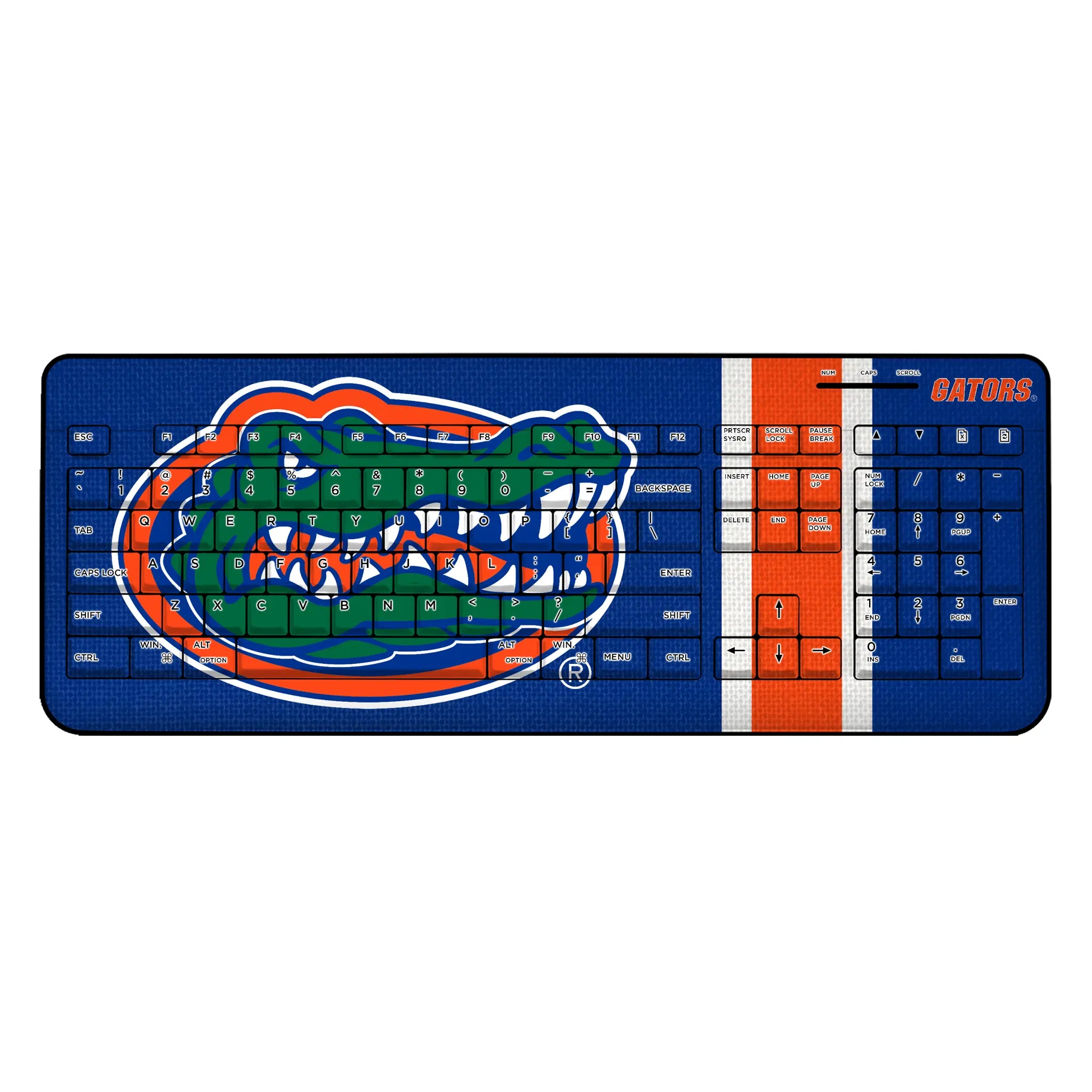 University of Florida Gators Stripe Wireless USB Keyboard