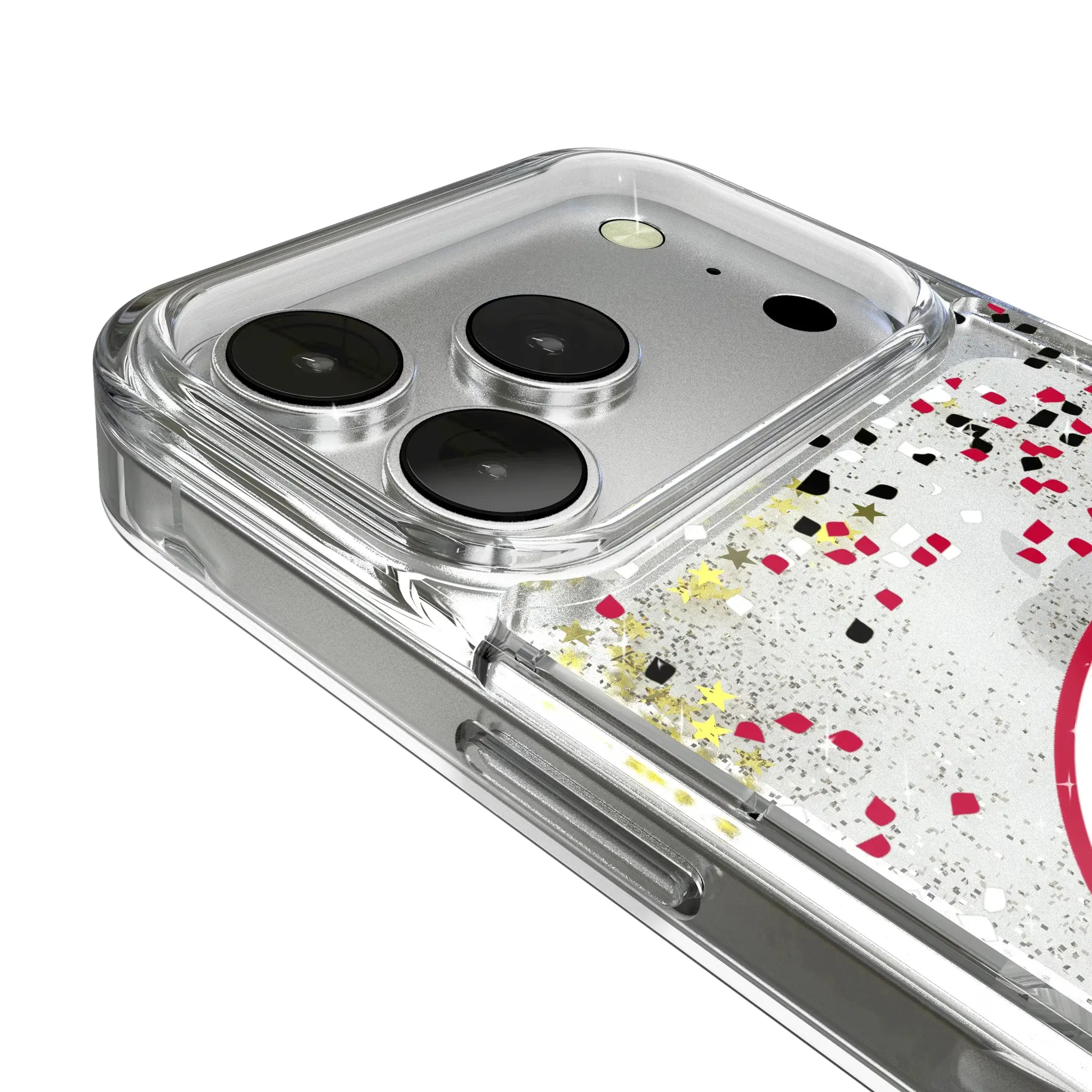 University of Georgia Bulldogs Confetti iPhone Glitter Phone Case for Apple iPhone - Detail