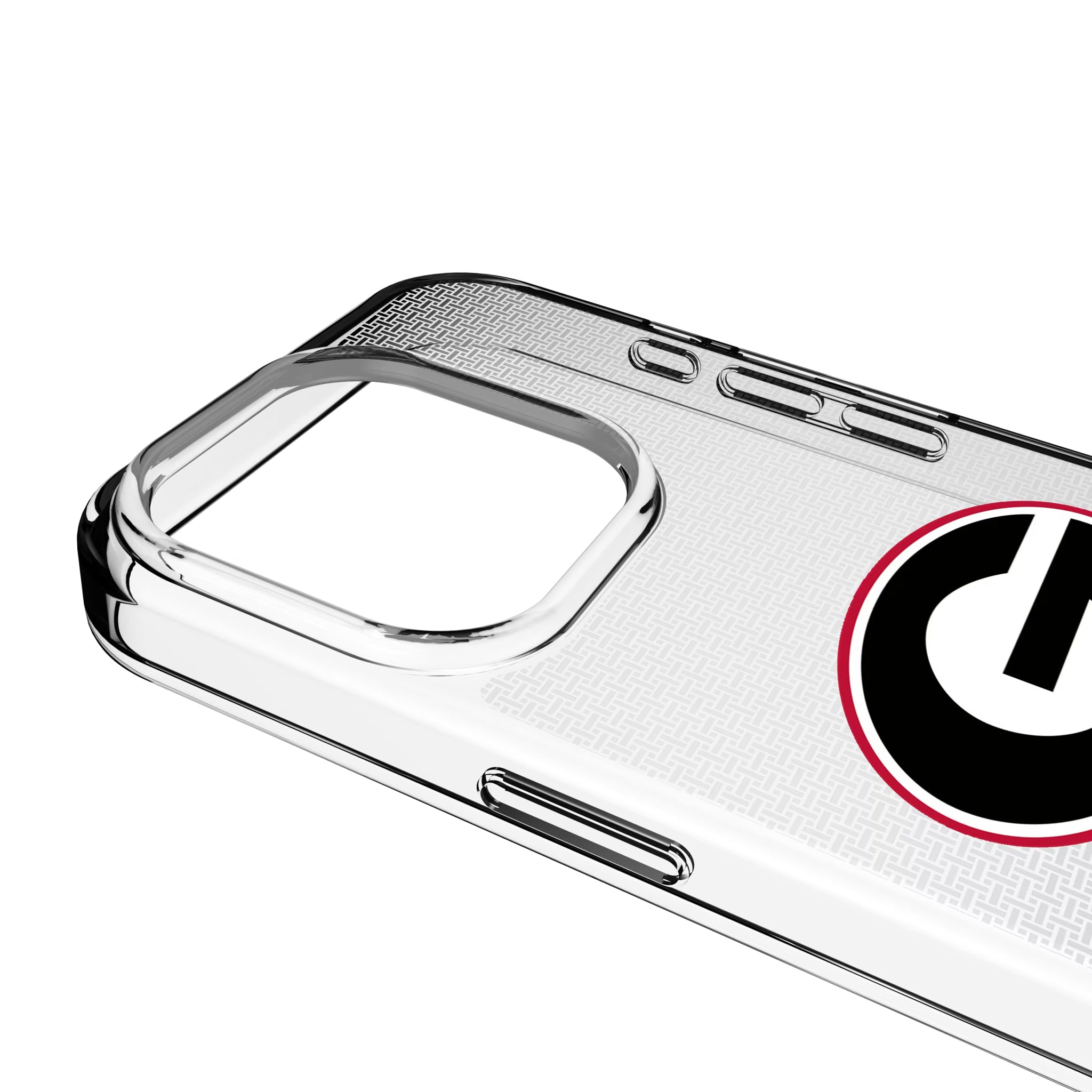 University of Georgia Bulldogs Linen iPhone Clear Phone Case for Apple iPhone - Detail