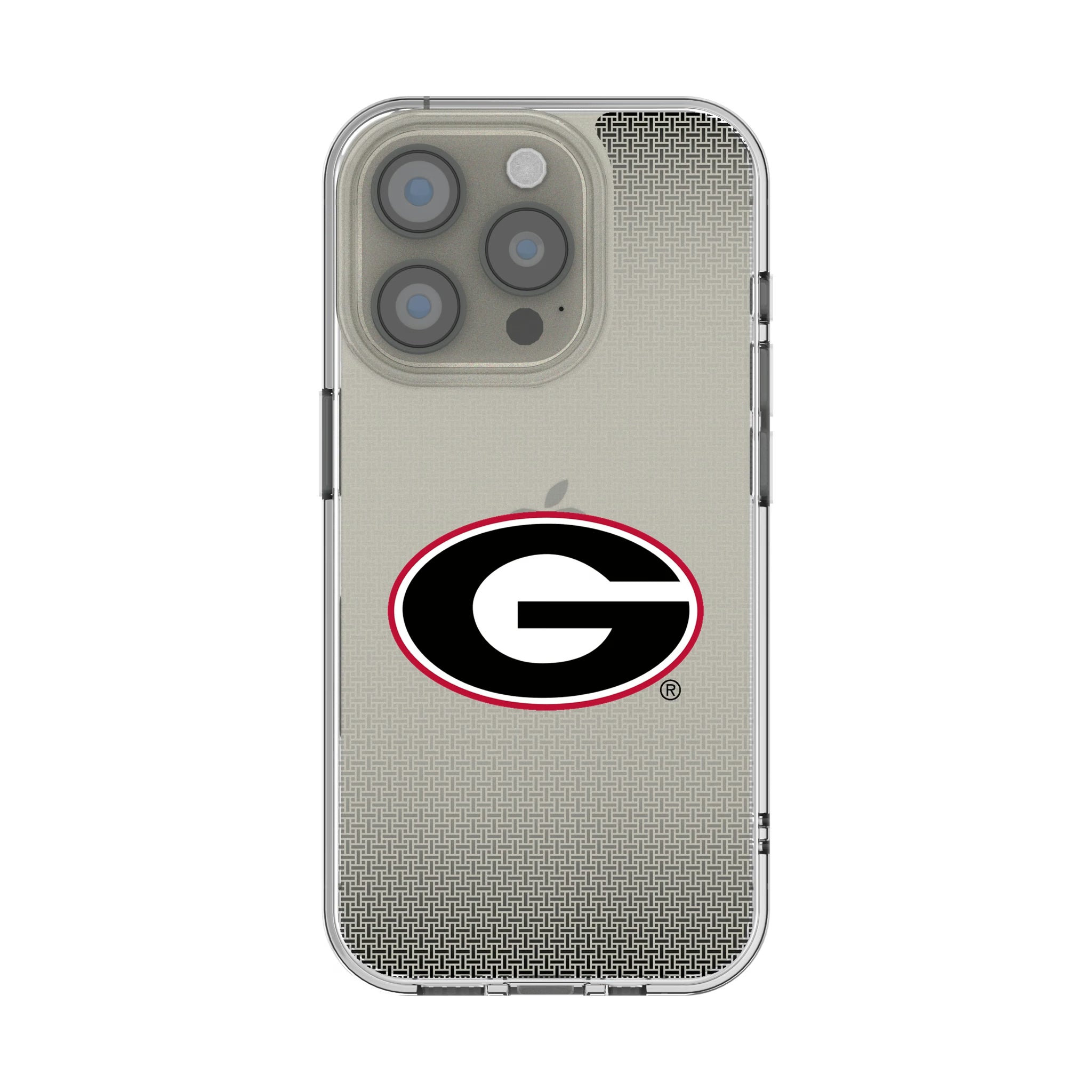 University of Georgia Bulldogs Linen iPhone Clear Phone Case for Apple iPhone
