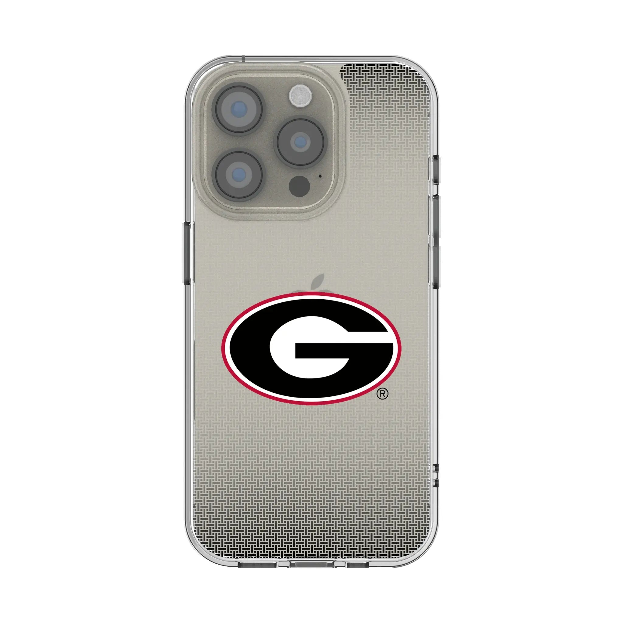 University of Georgia Bulldogs Linen iPhone Clear Phone Case for Apple iPhone
