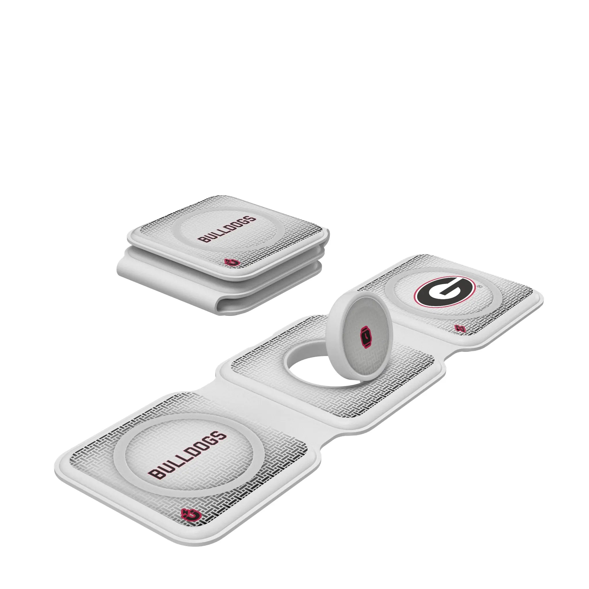University of Georgia Bulldogs Linen Foldable 3 in 1 Charger