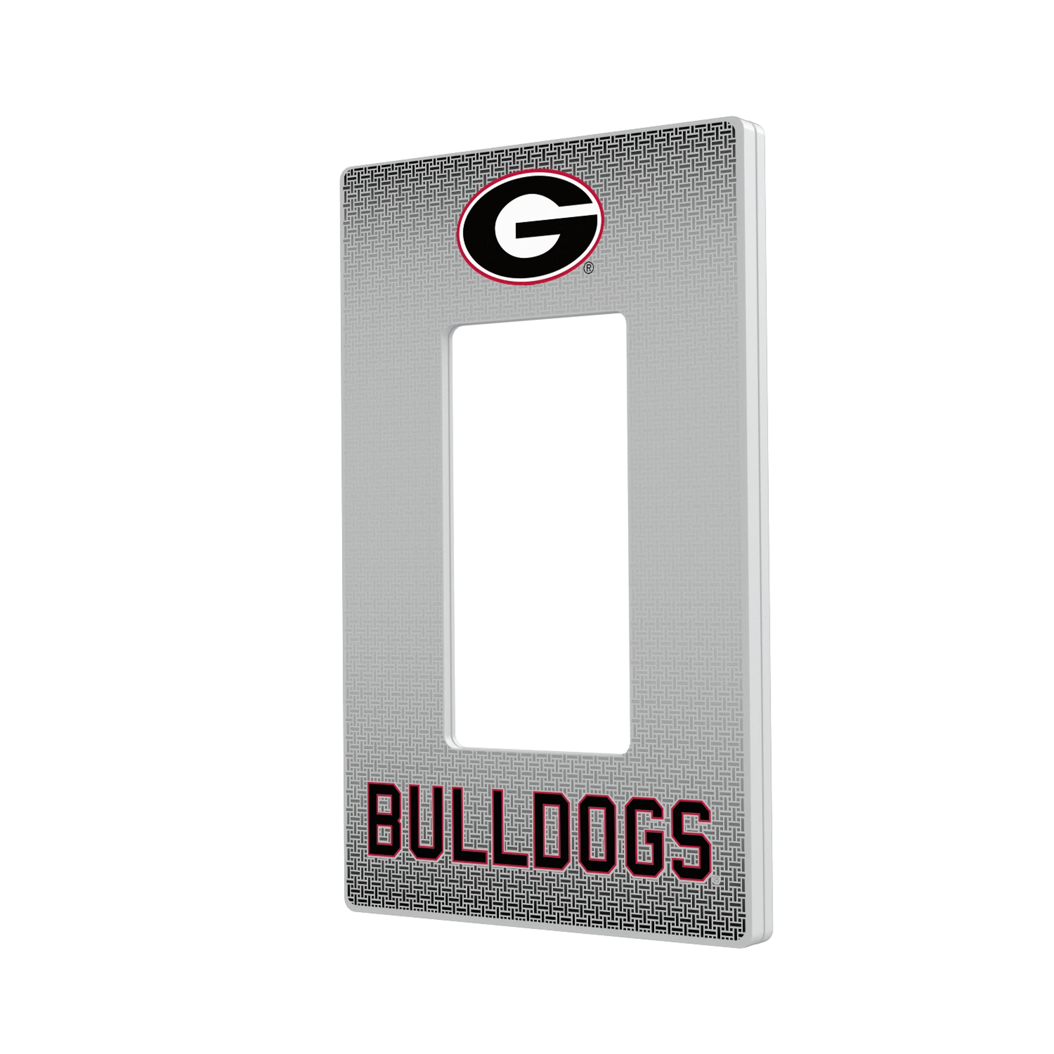 University of Georgia Bulldogs Linen Hidden-Screw Light Switch Plate#Style_Single Rocker