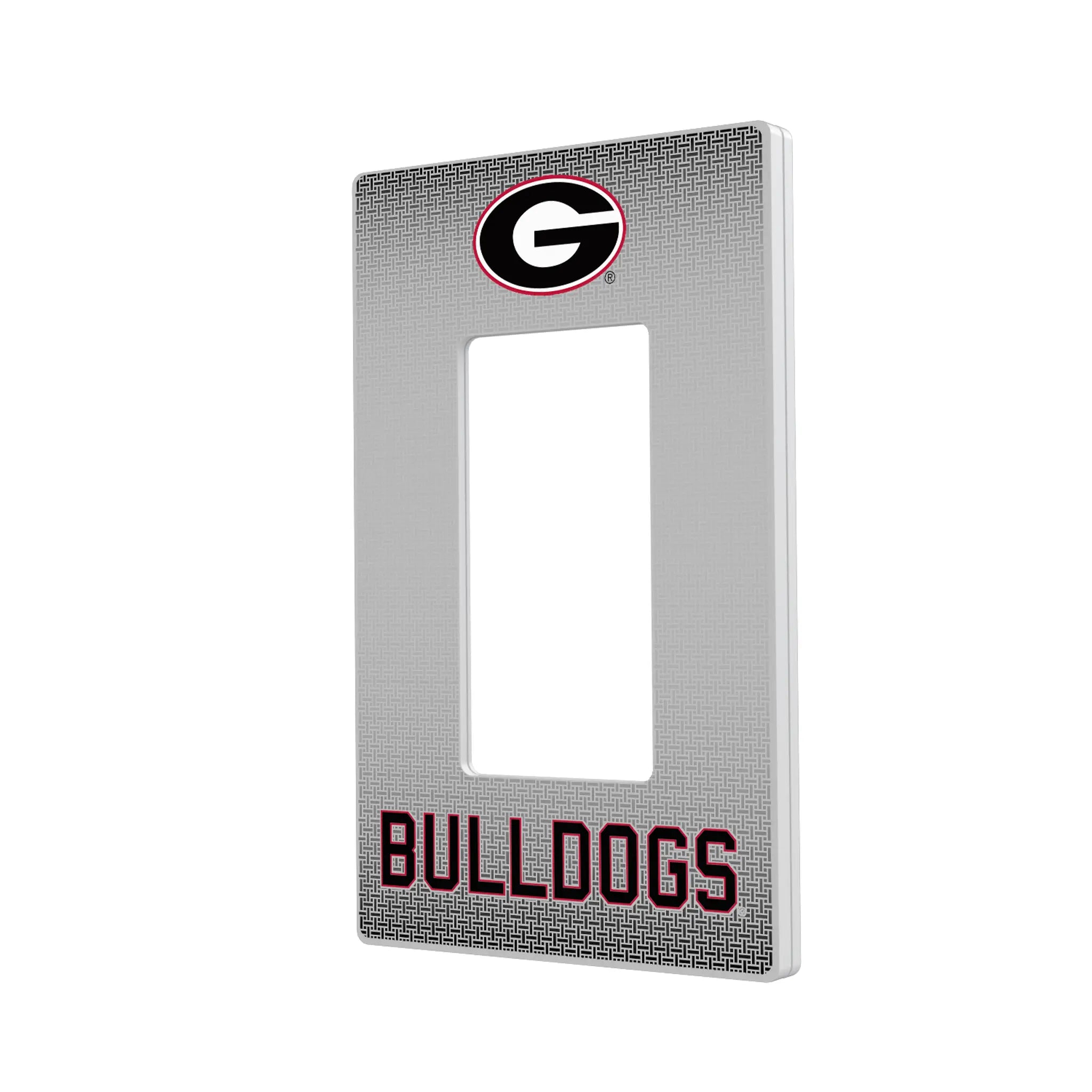 University of Georgia Bulldogs Linen Hidden-Screw Light Switch Plate#Style_Single Rocker