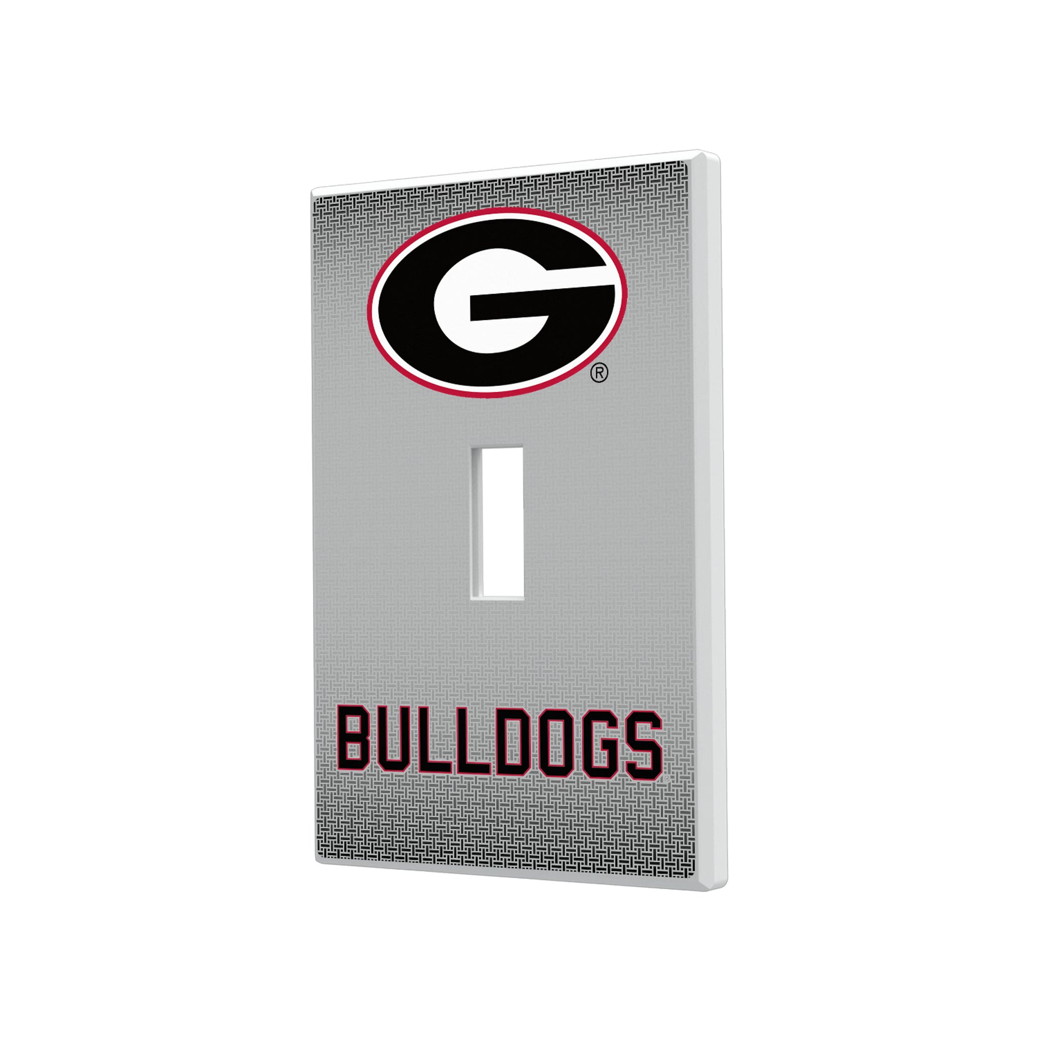 University of Georgia Bulldogs Linen Hidden-Screw Light Switch Plate#Style_Single Toggle