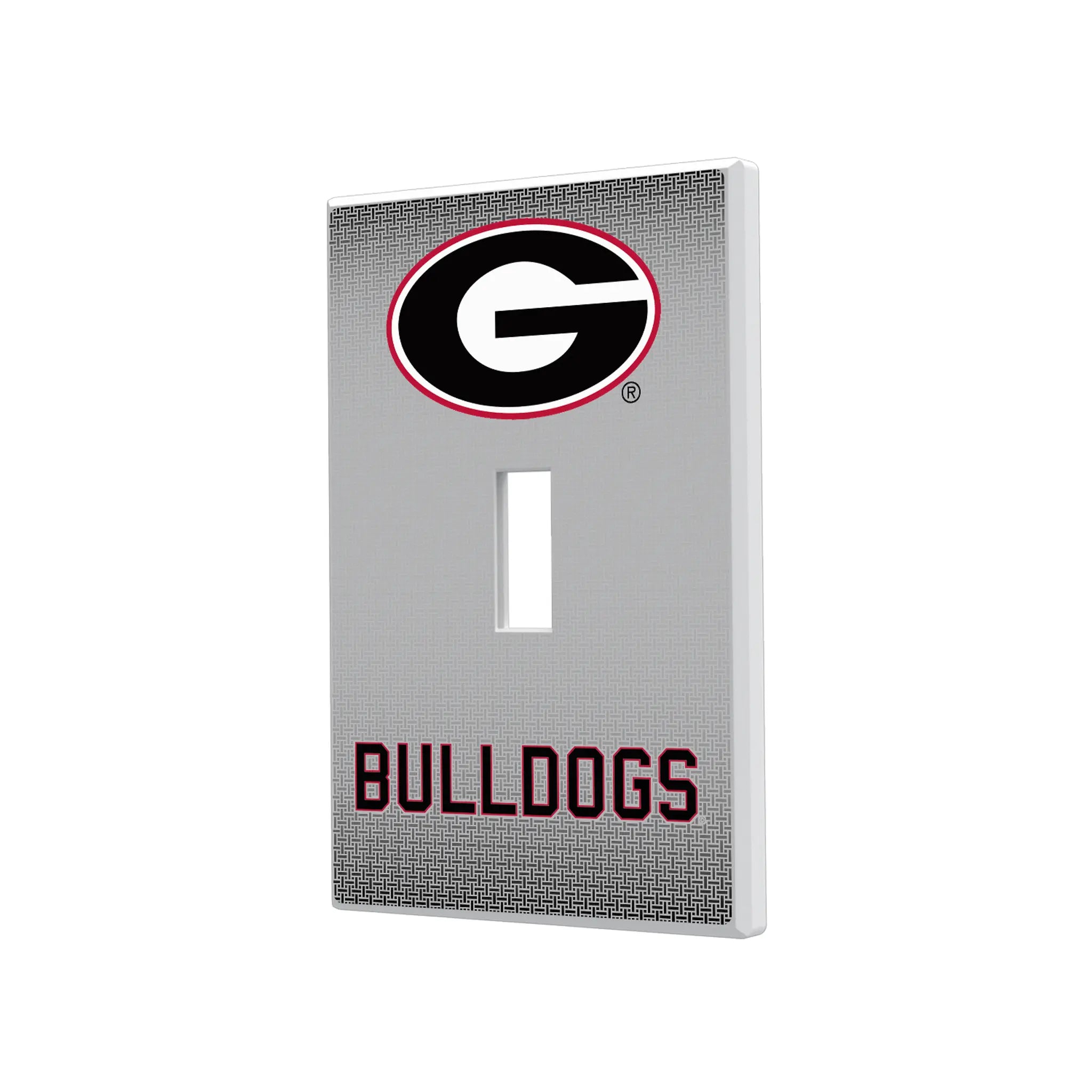 University of Georgia Bulldogs Linen Hidden-Screw Light Switch Plate#Style_Single Toggle