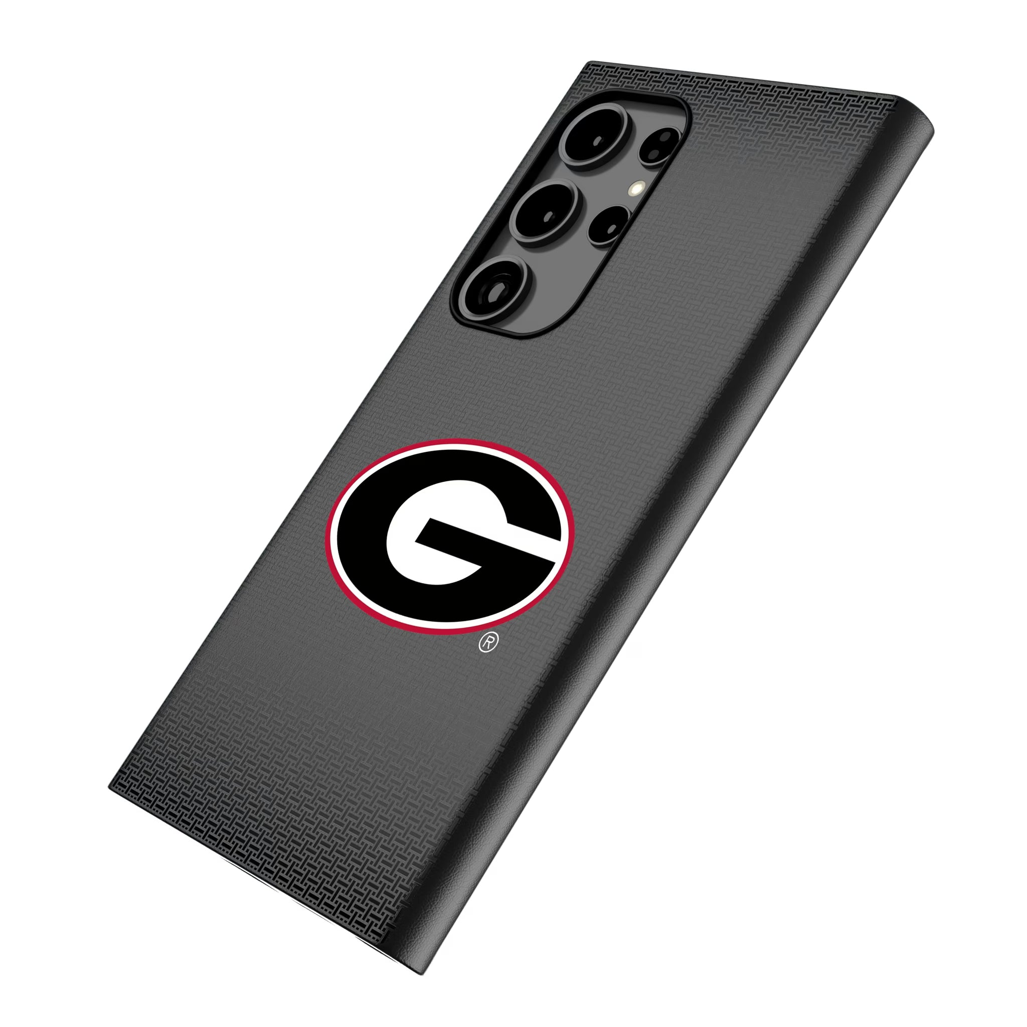 University of Georgia Bulldogs Linen Galaxy MagSafe Compatible Phone Case for Samsung Galaxy - Isometric View