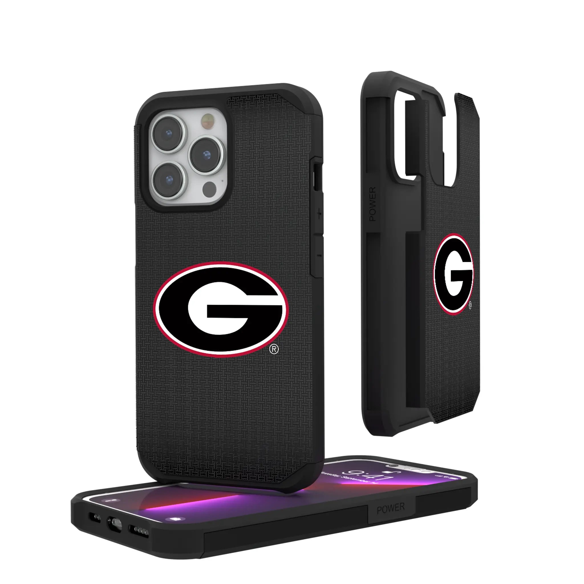 University of Georgia Bulldogs Linen iPhone Rugged Phone Case for Apple iPhone