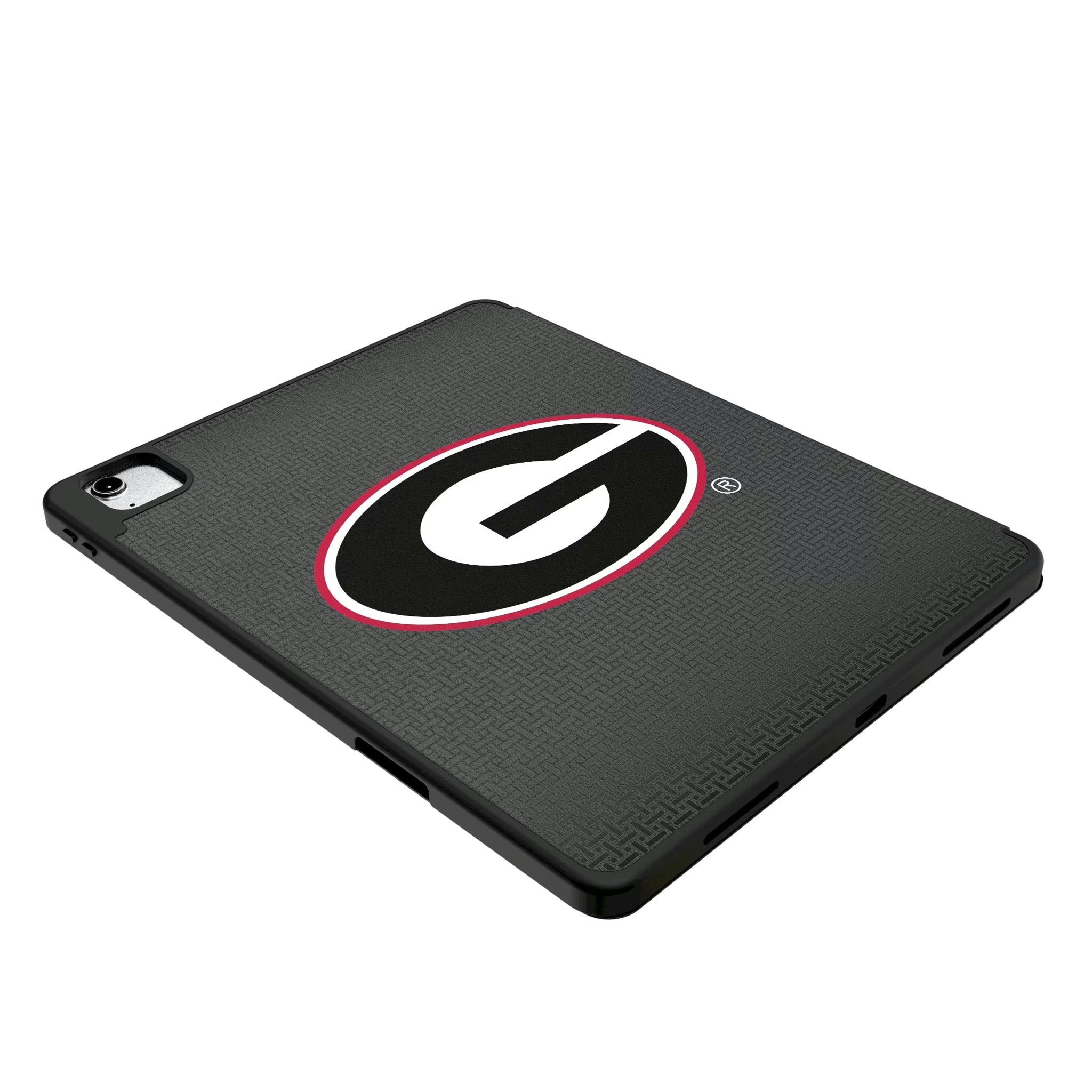 University of Georgia Bulldogs Linen iPad Tablet Case for Apple iPad - Isometric View