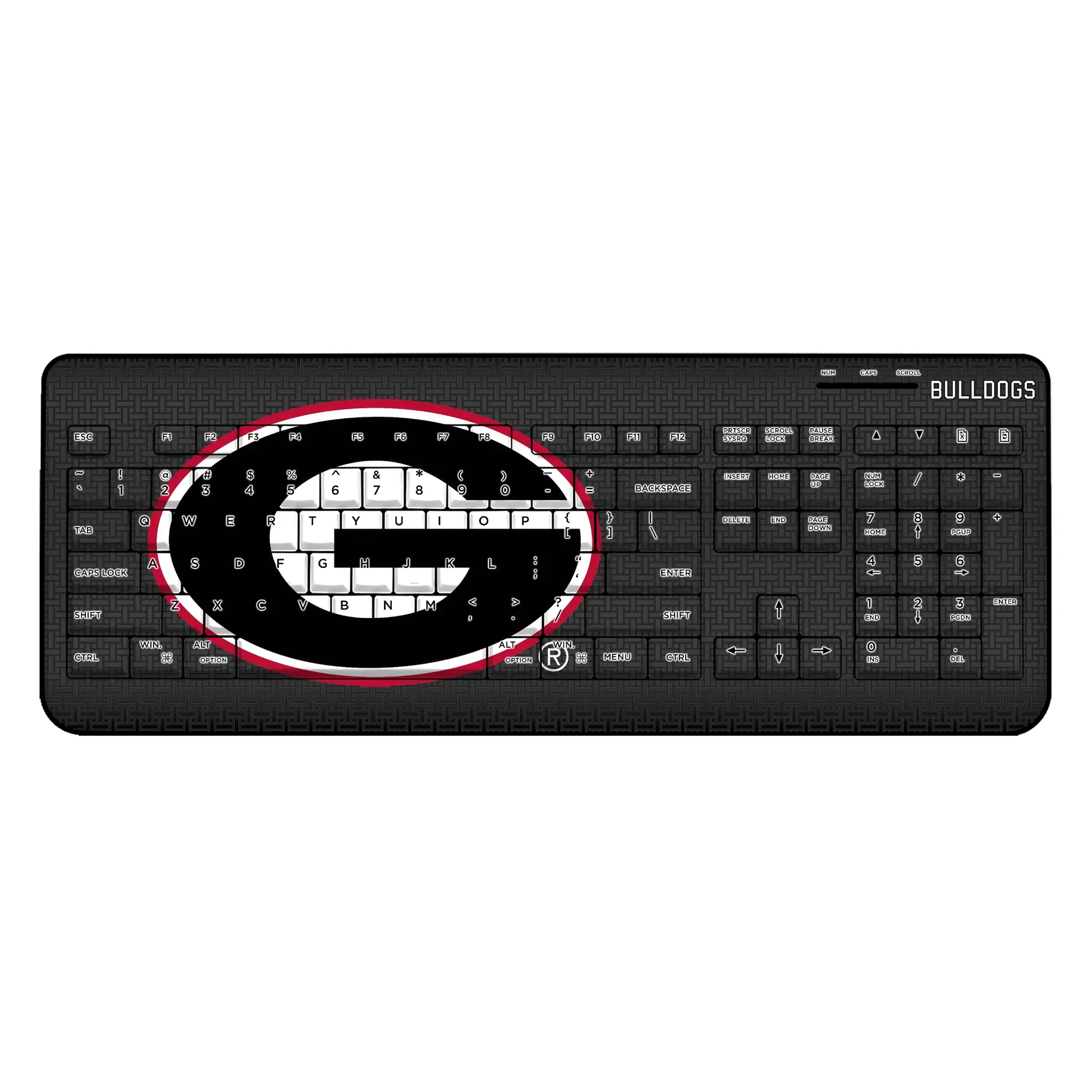 University of Georgia Bulldogs Linen Wireless USB Keyboard