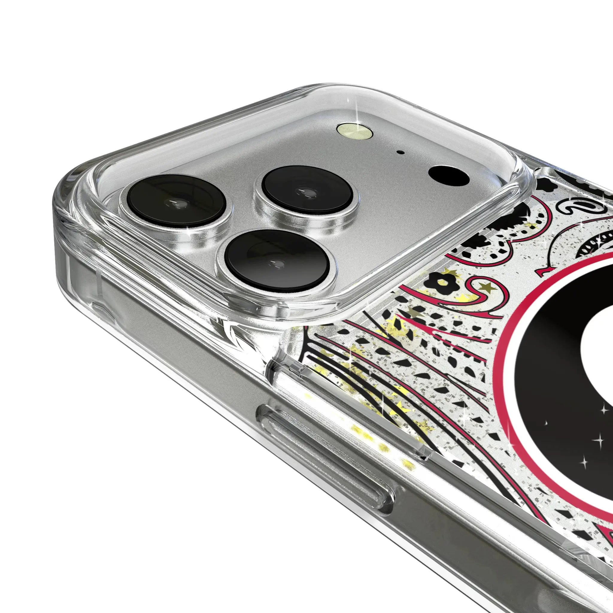 University of Georgia Bulldogs Paisley iPhone Glitter Phone Case for Apple iPhone - Detail