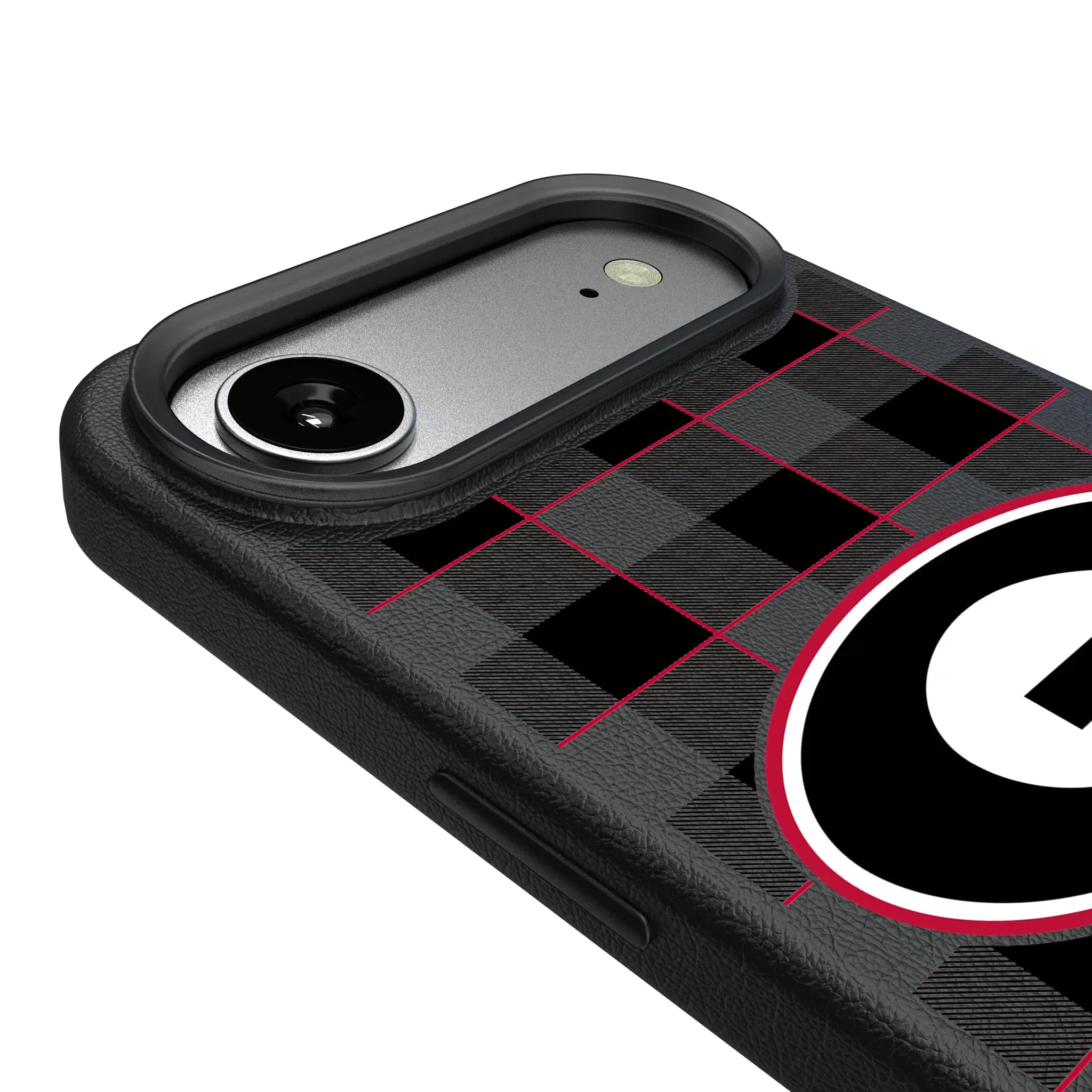 University of Georgia Bulldogs Plaid iPhone MagSafe Compatible Phone Case for Apple iPhone - Detail#Device_iPhone Air
