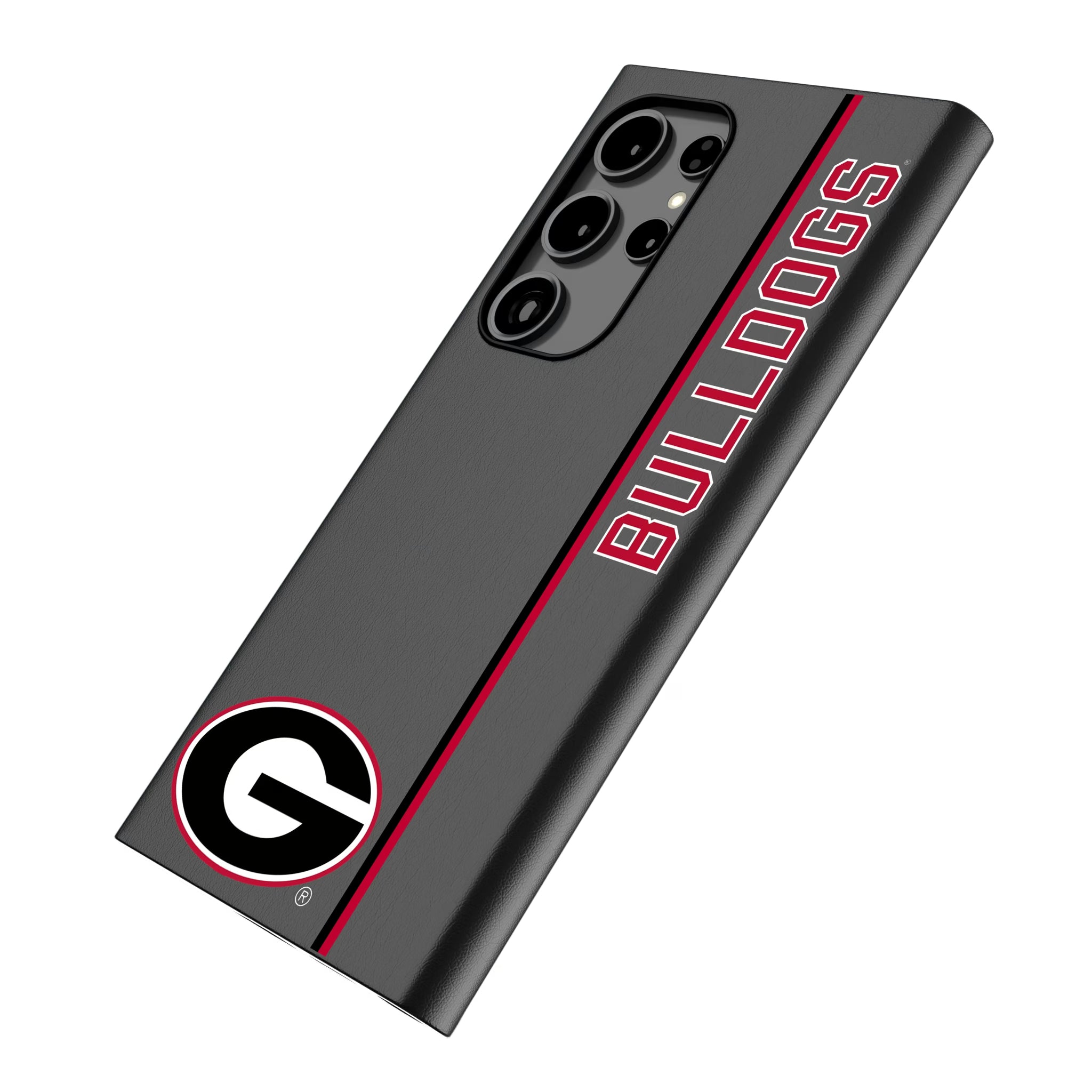 University of Georgia Bulldogs Sidebar Galaxy MagSafe Compatible Phone Case for Samsung Galaxy - Isometric View