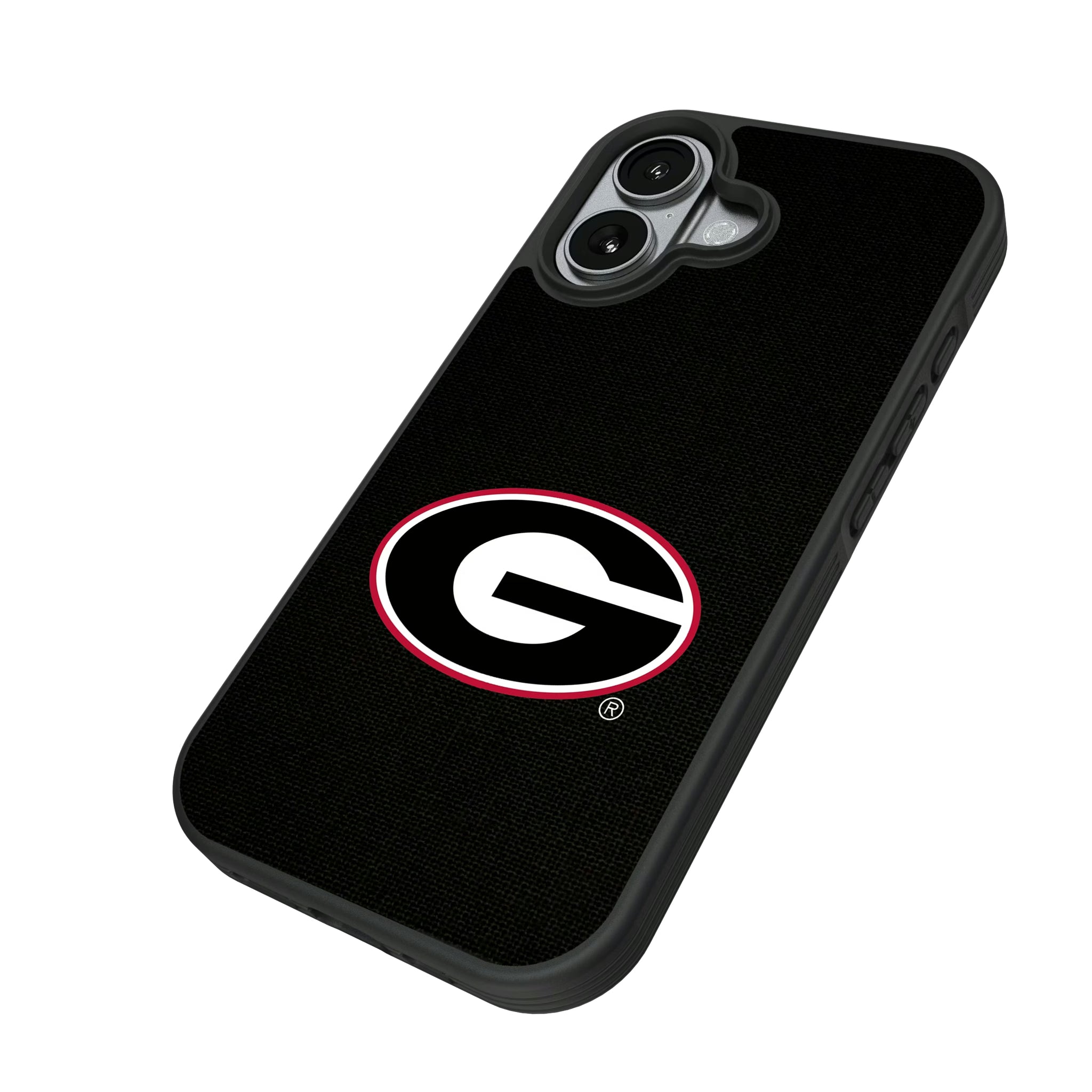 University of Georgia Bulldogs Solid iPhone Bump Phone Case for Apple iPhone - Isometric View#Device_iPhone 17