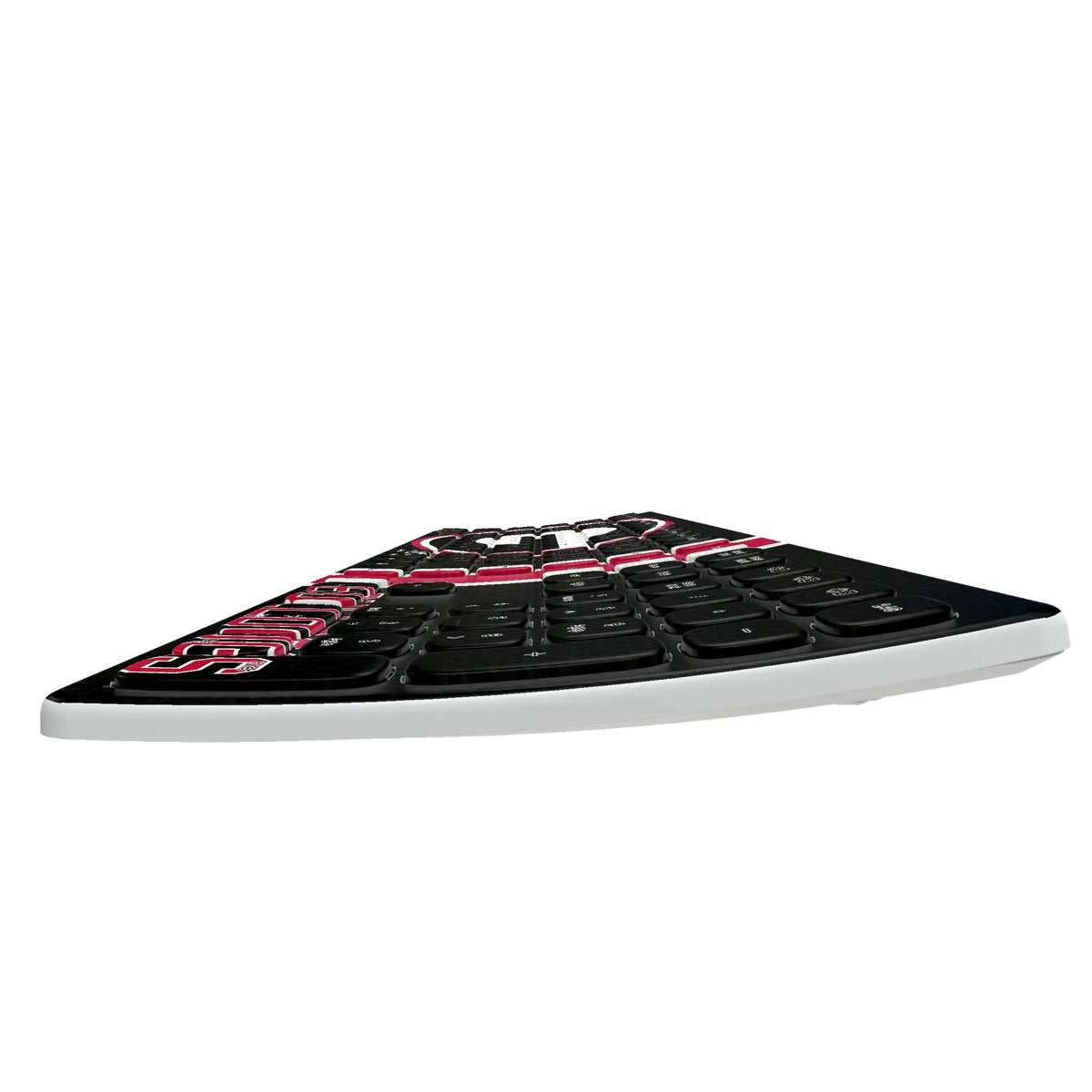 University of Georgia Bulldogs Stripe KKB605 Curved Wireless Keyboard