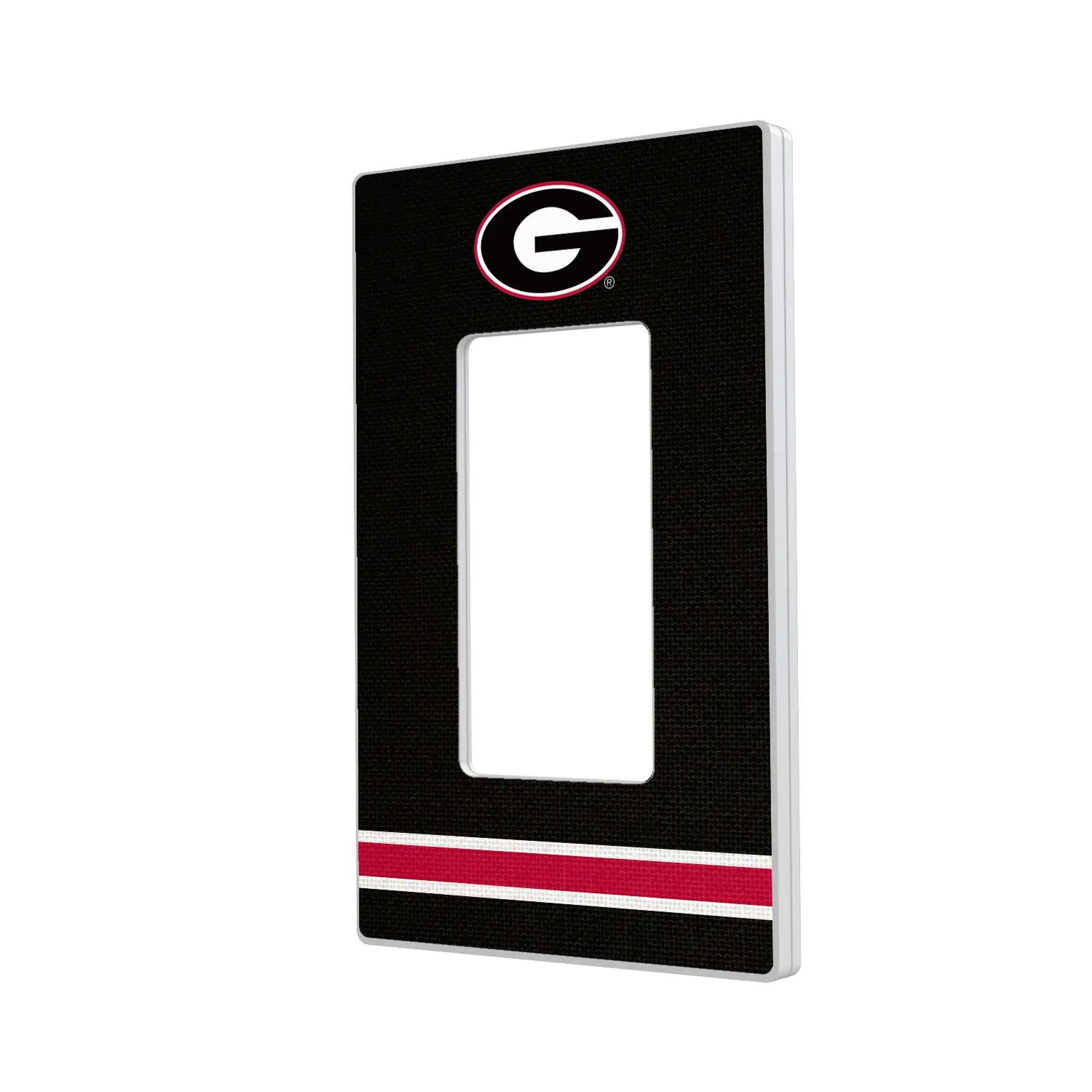 University of Georgia Bulldogs Stripe Hidden-Screw Light Switch Plate#Style_Single Rocker